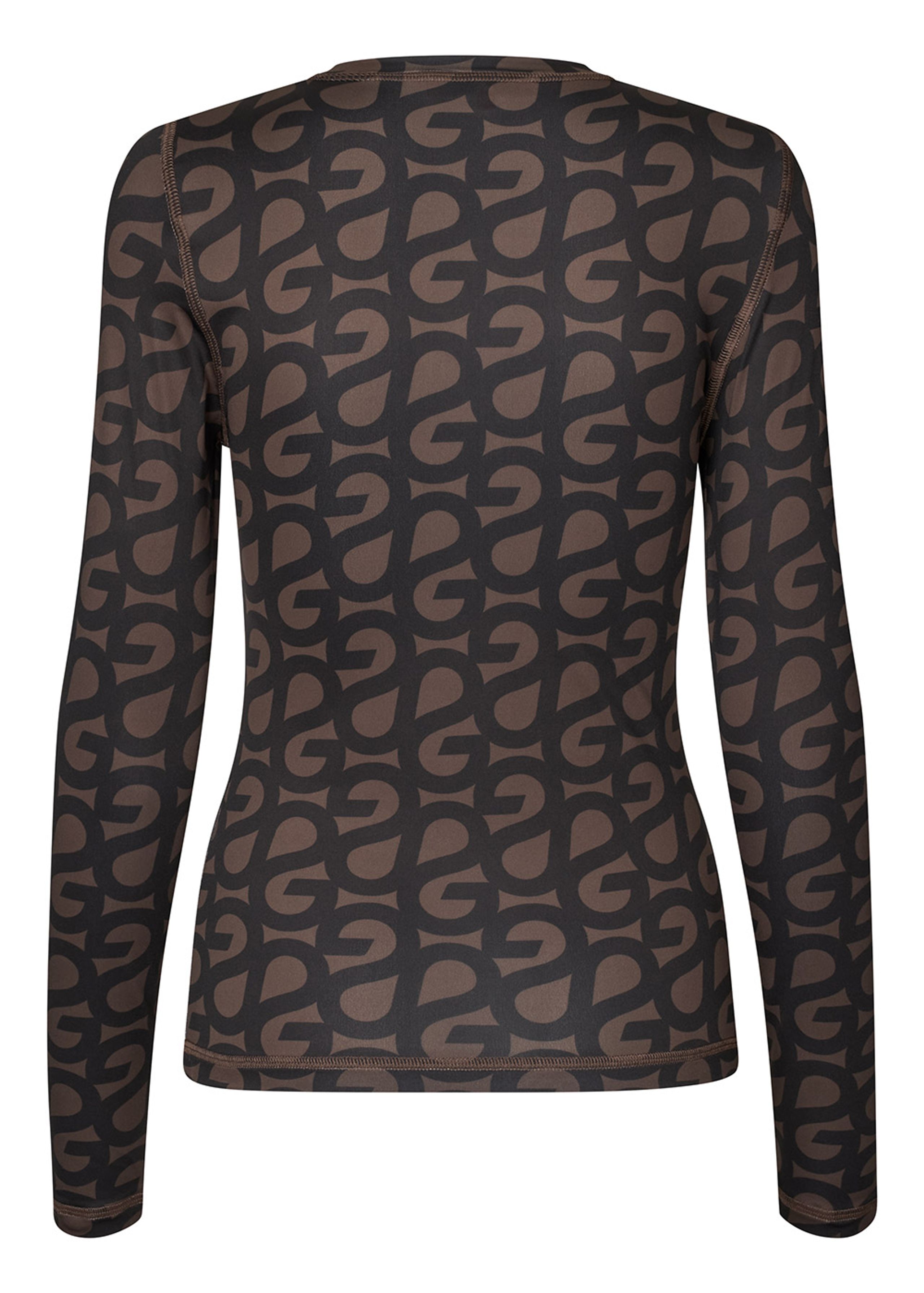 Stine Goya - Blouse - Elastic Long Sleeve Top - SG Logo