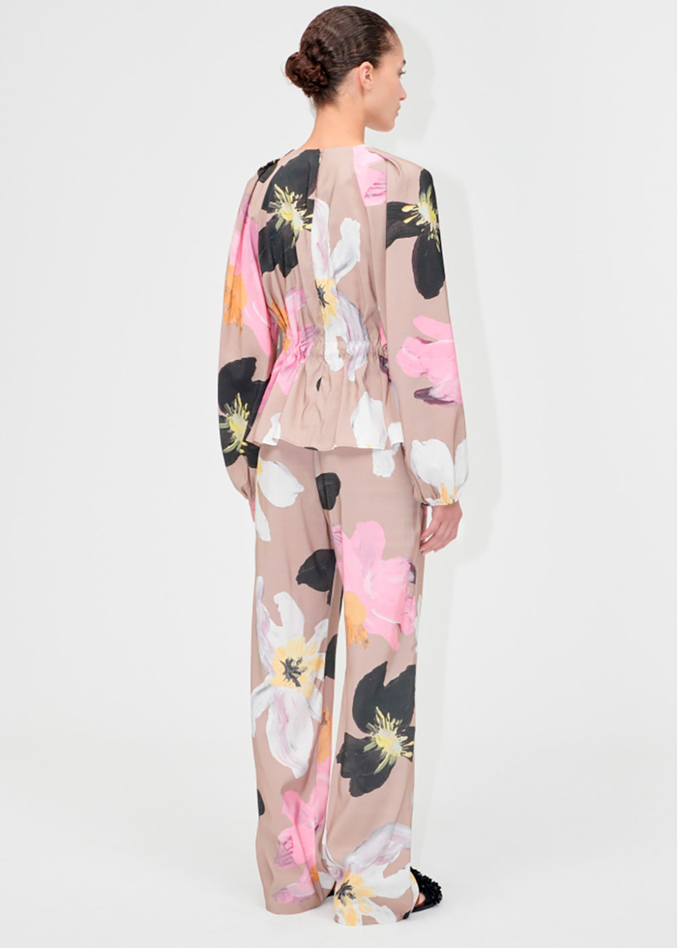 Stine Goya - Housut - Elasticated Long Pants - Wild Flowers