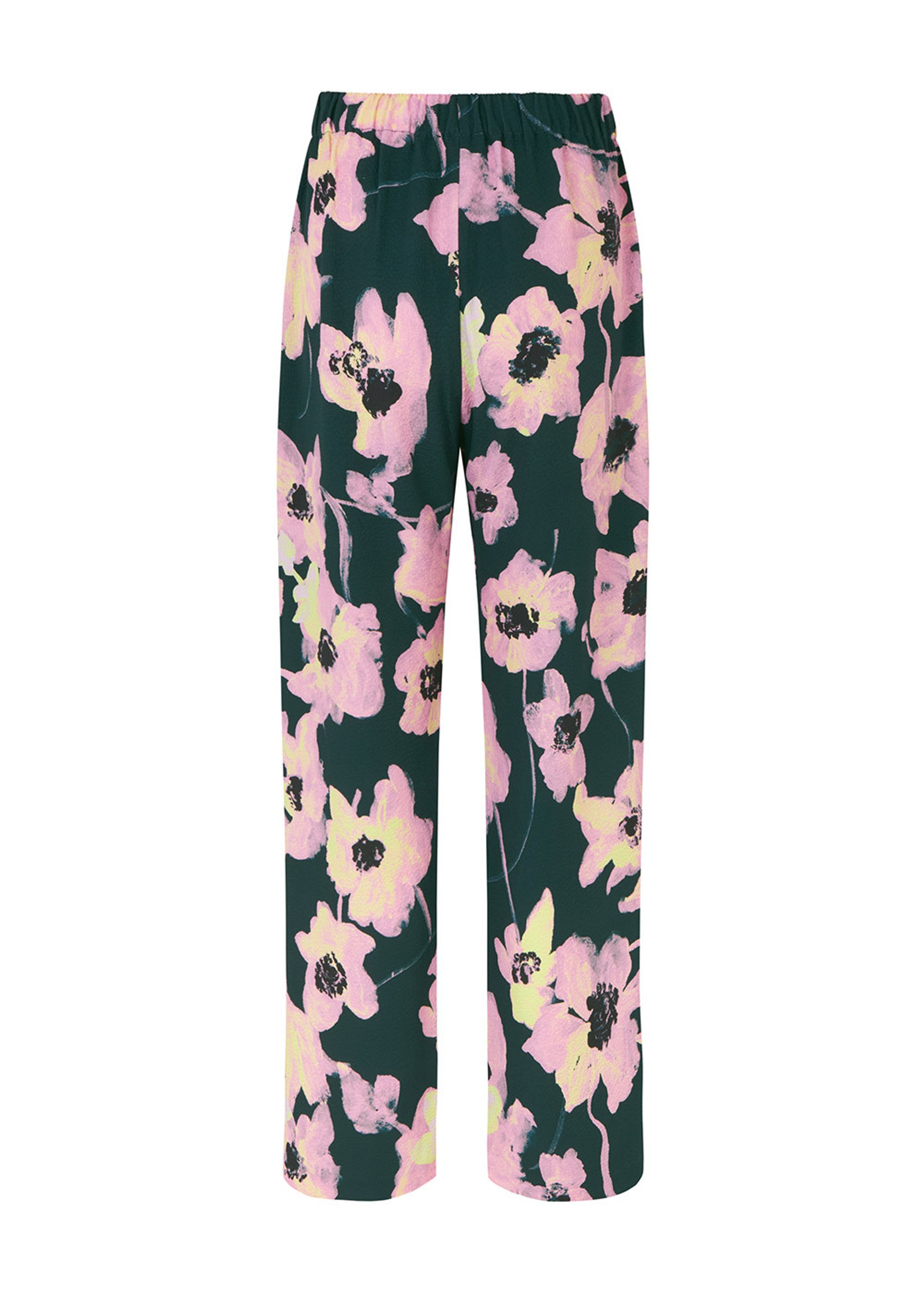 Stine Goya - Housut - Fatou SS23 - Filigran Flower Green