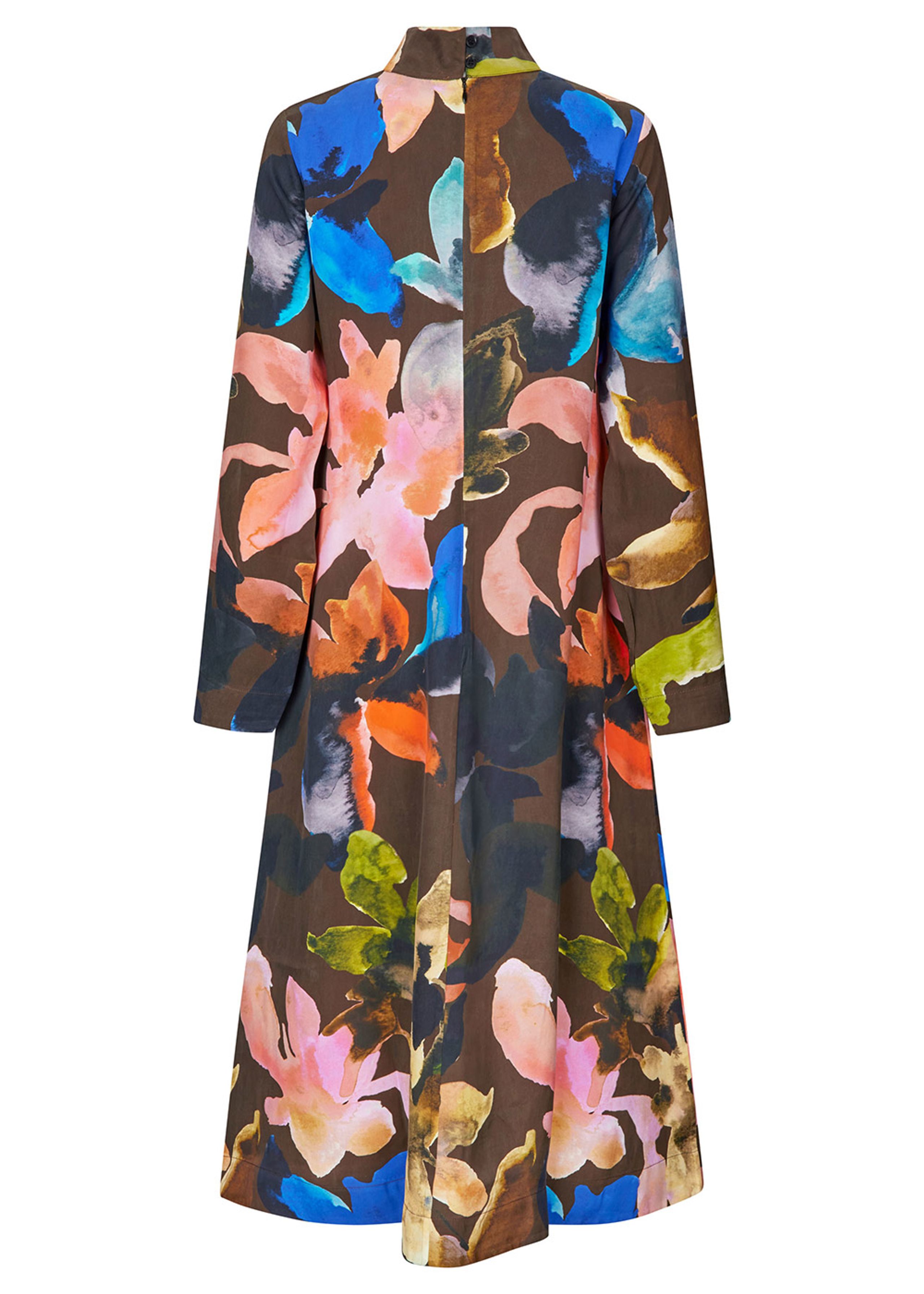 Stine Goya - Šaty - Long Sleeve Midi Dress - Aquarelle Garden