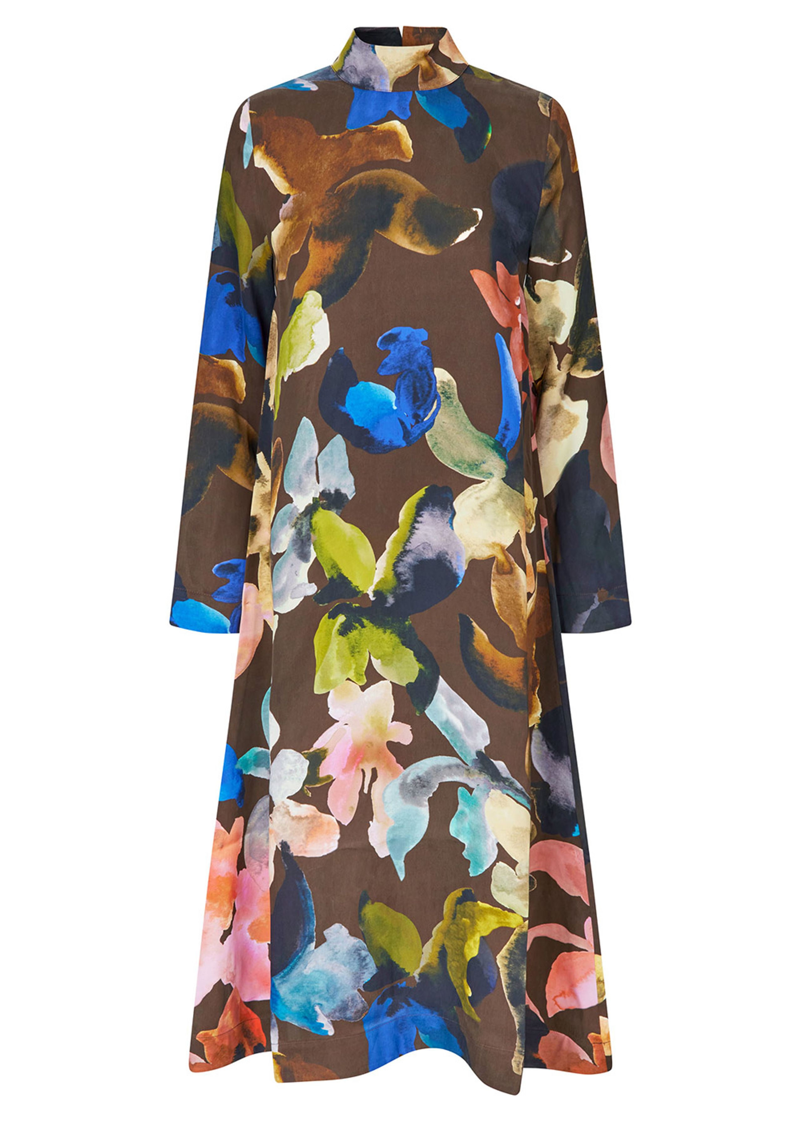 Stine Goya - Šaty - Long Sleeve Midi Dress - Aquarelle Garden