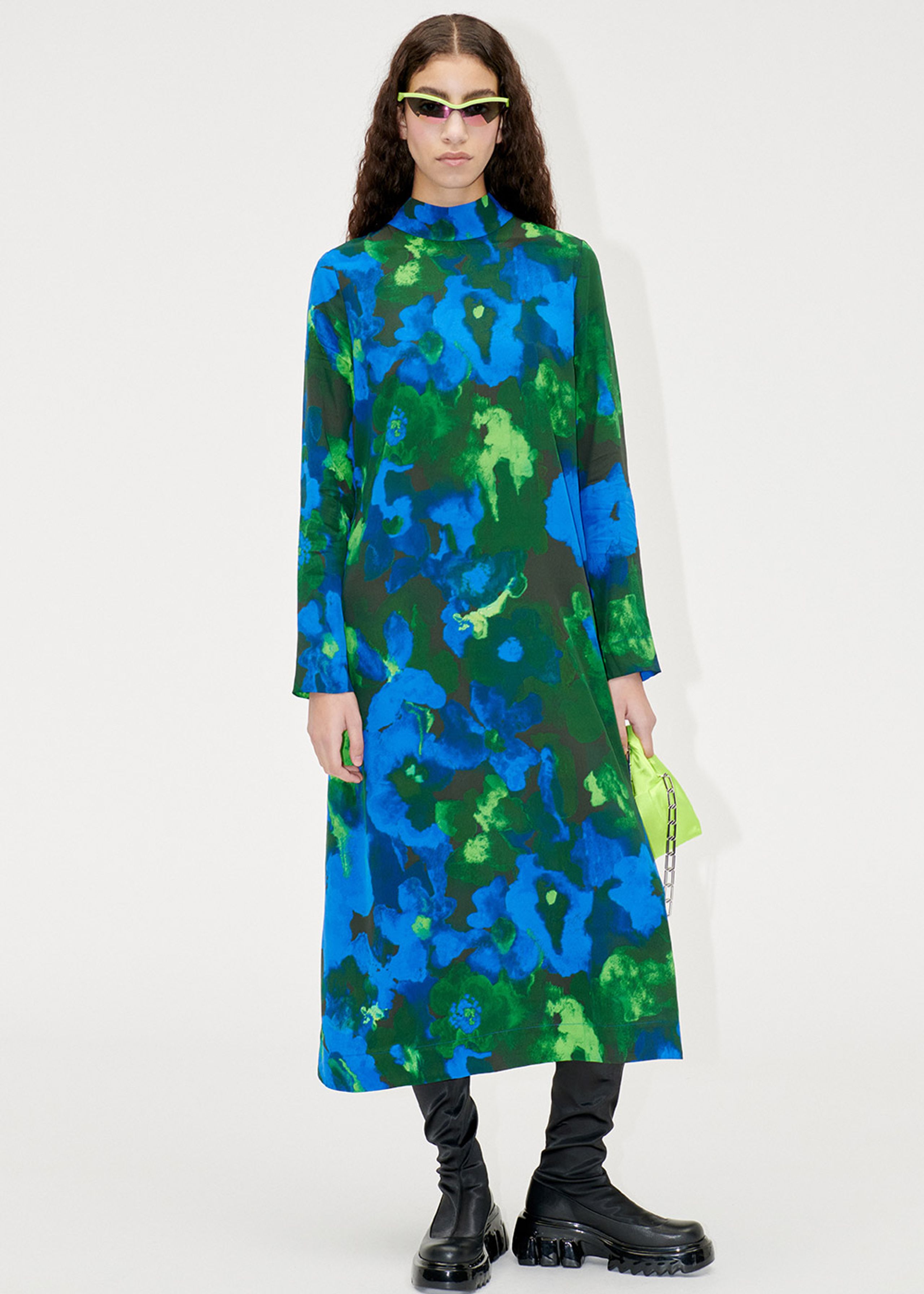 Stine Goya - Kjole - Millie AW23 - Frosted Floral Night