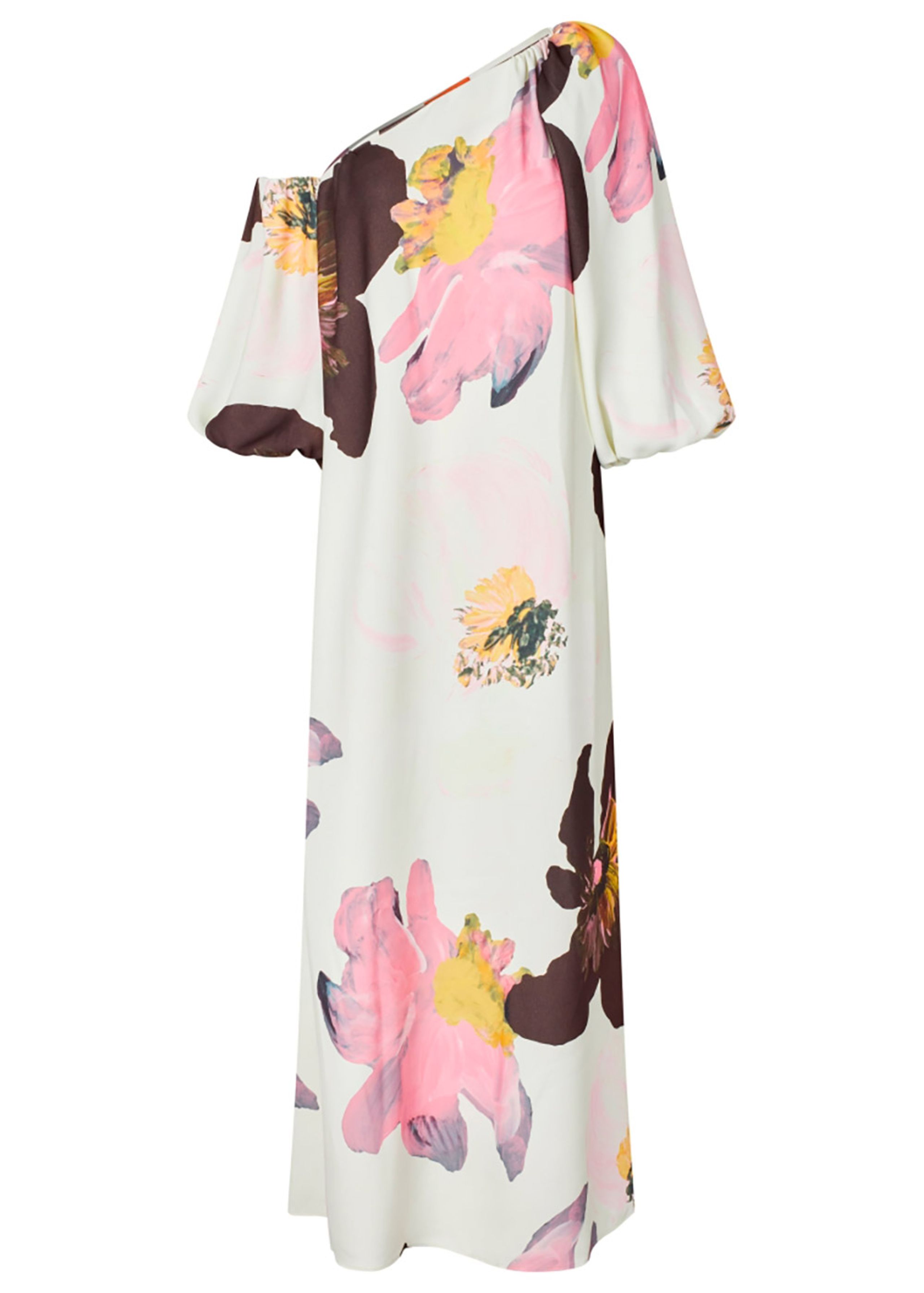 Stine Goya - Klänning - Structured Off-Shoulder Dress - Wild Flowers