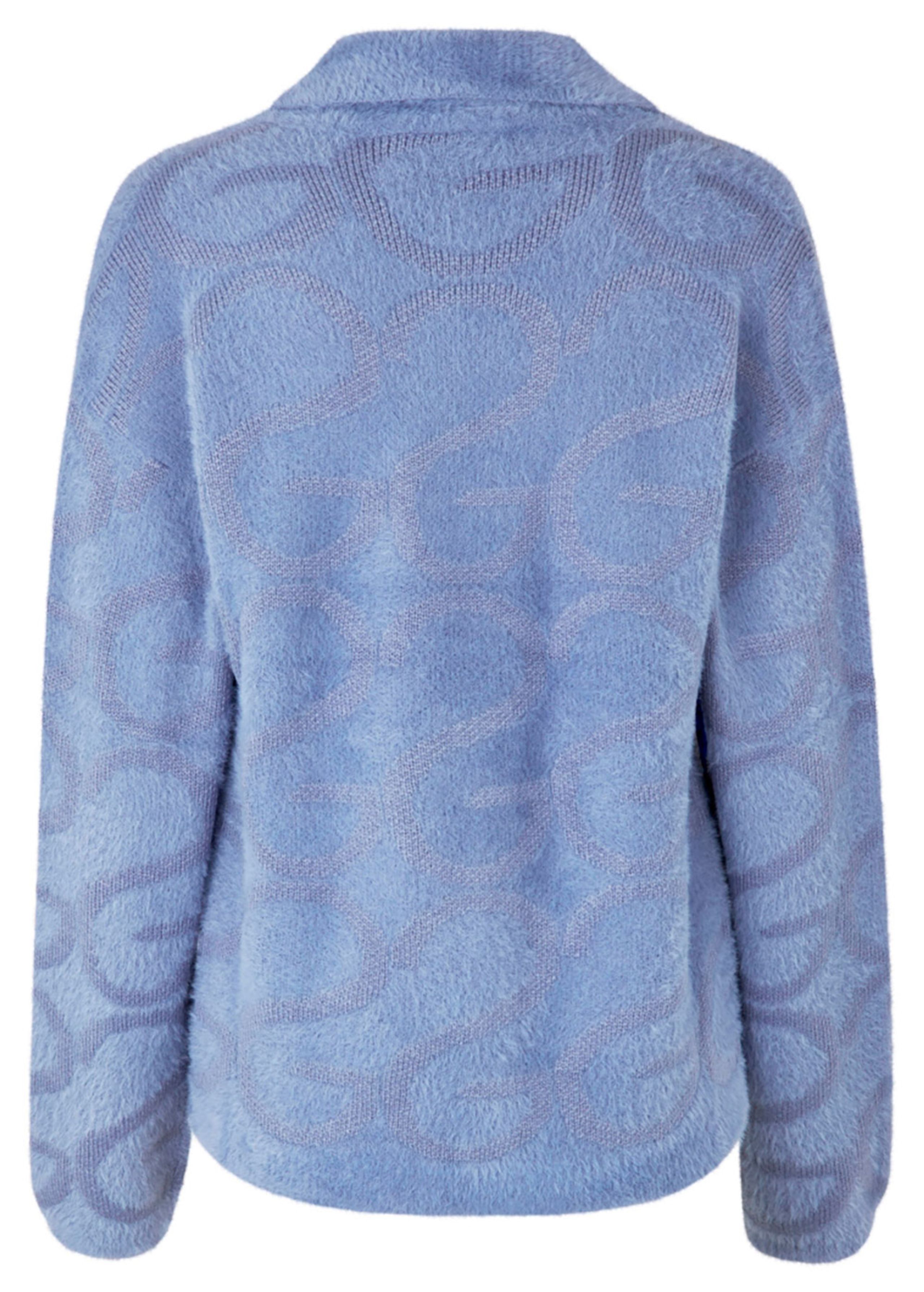 Stine Goya - Knit - Long Sleeve Cropped Cardigan - Infinity Blue