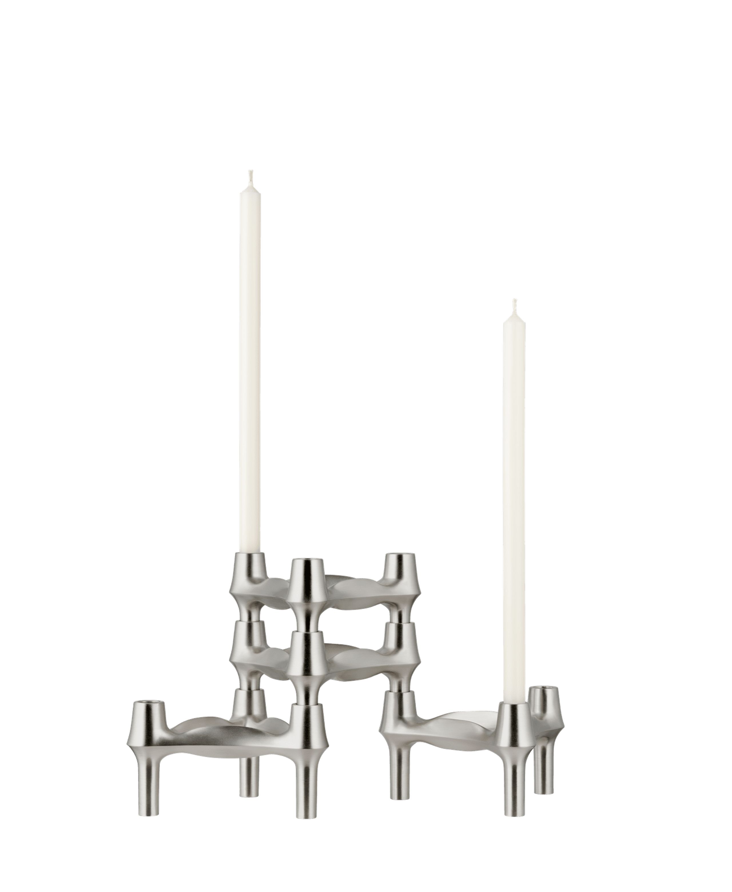 STOFF - Lysestage - BMF Lysestage - Brushed chrome 3-pack