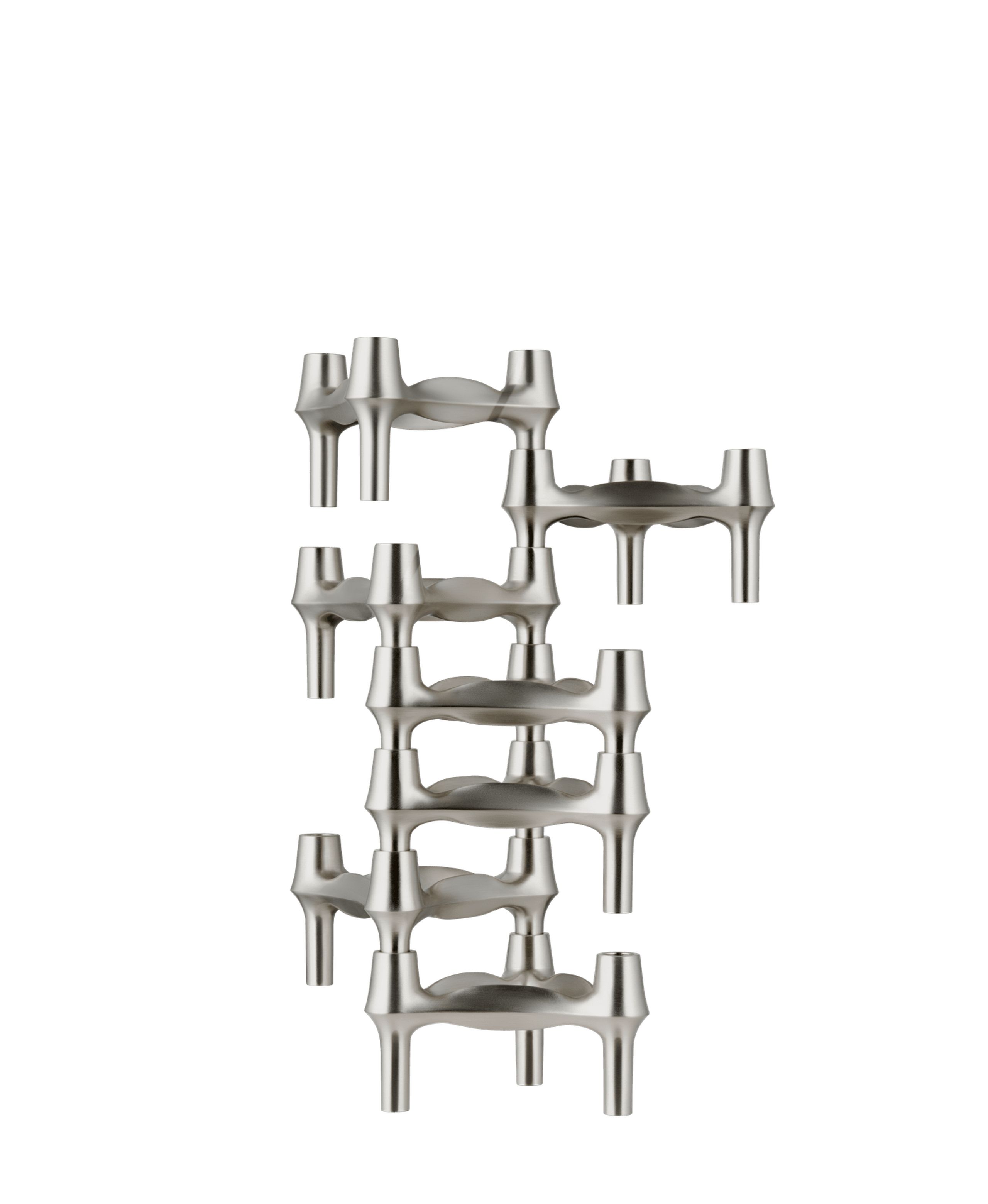 STOFF - Lysestage - BMF Lysestage - Brushed chrome 3-pack