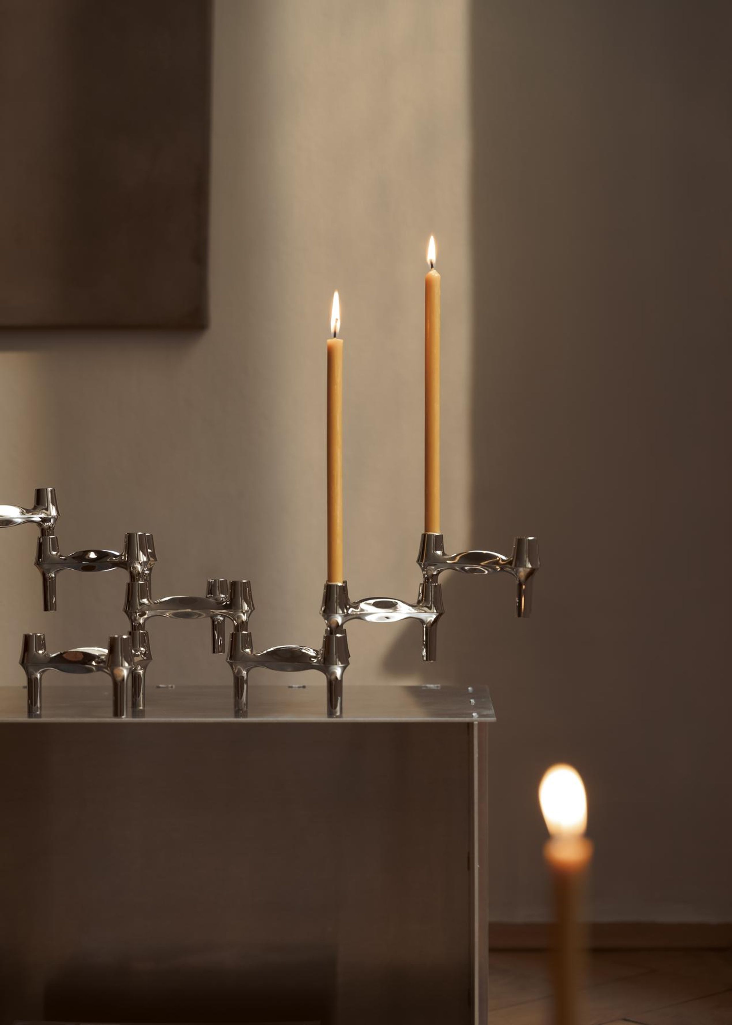 STOFF - Lysestage - BMF Lysestage - Chrome 3-pack