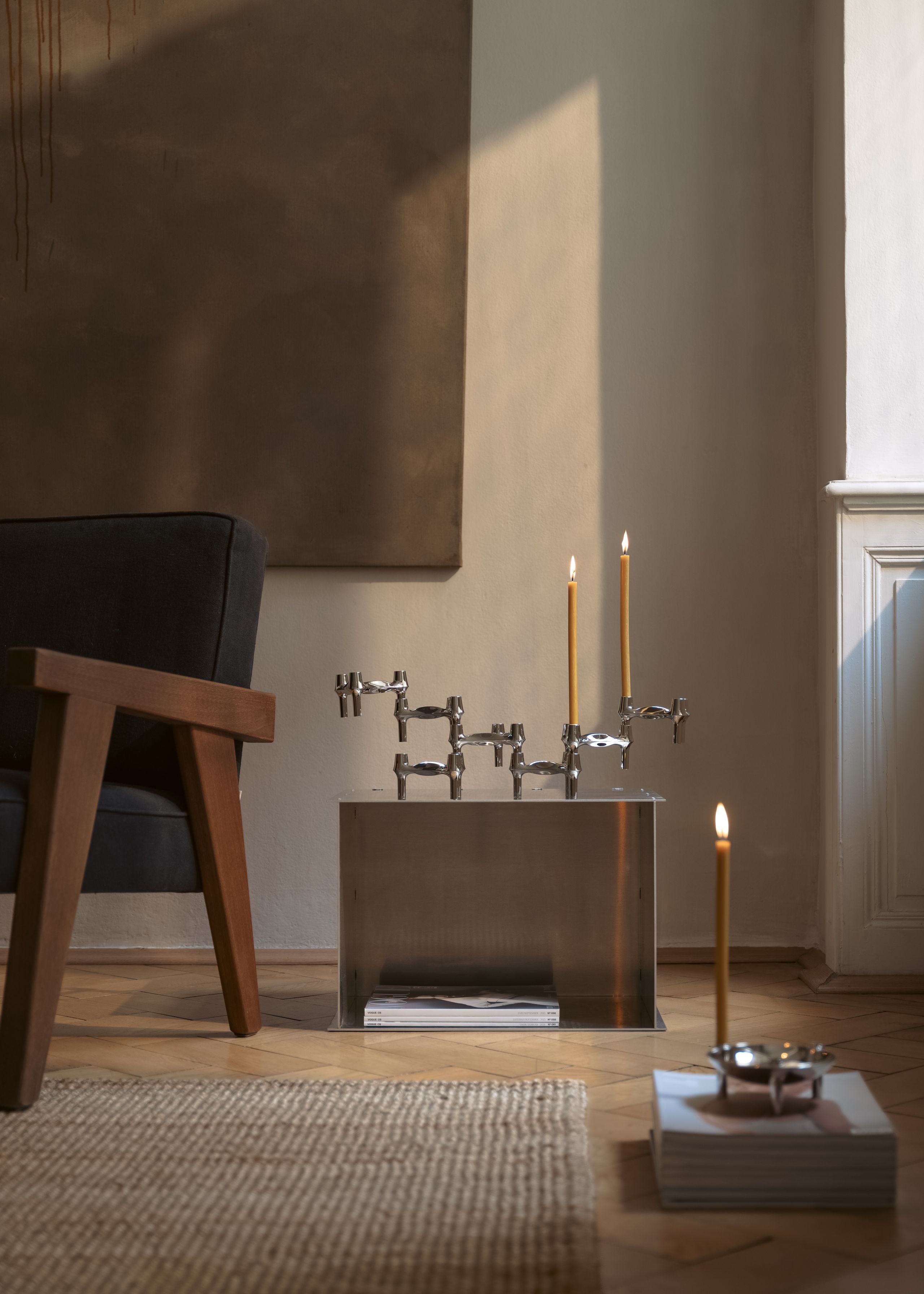 STOFF - Lysestage - BMF Lysestage - Chrome 3-pack