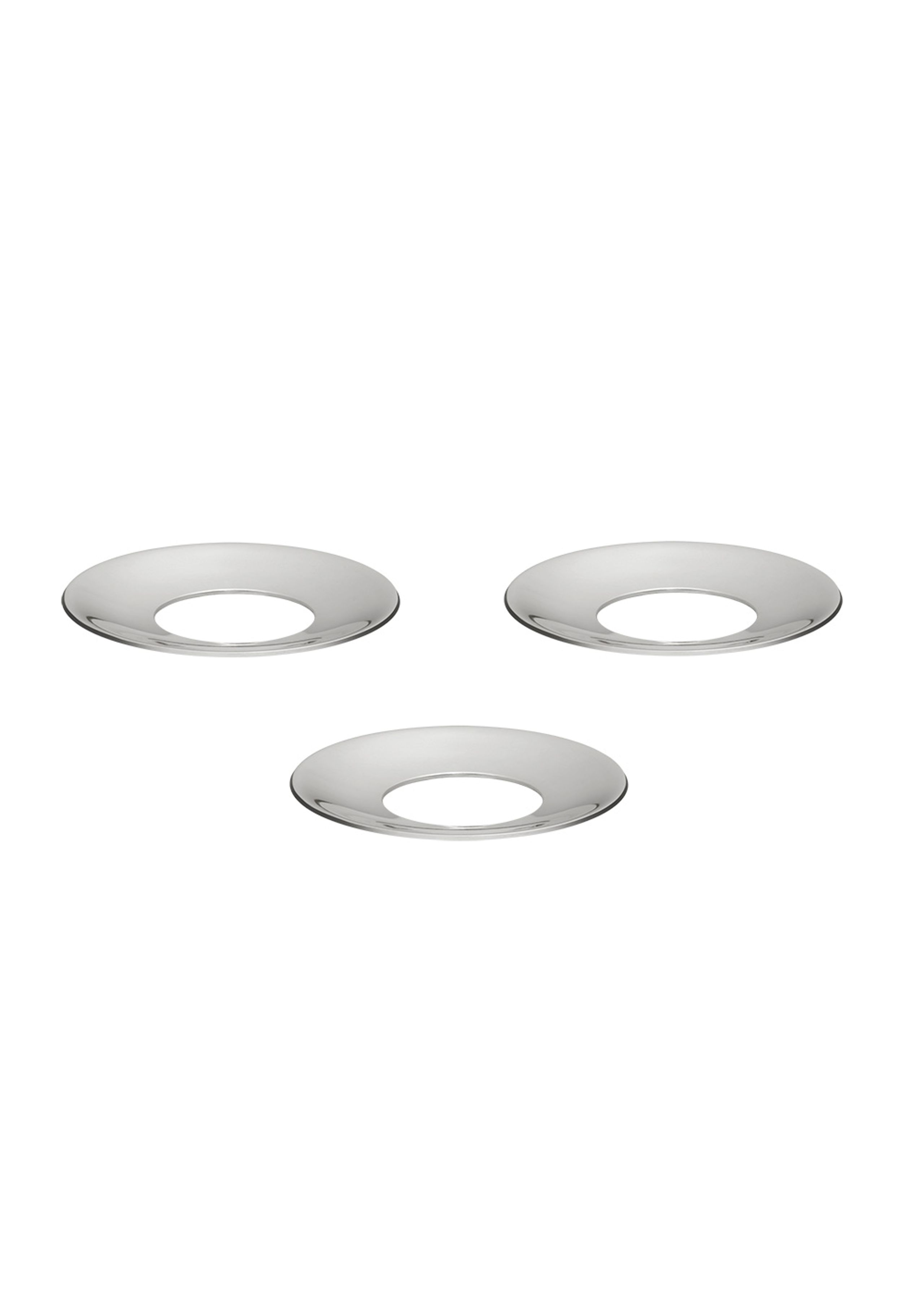 STOFF - Lysestage - Candle holder cuff - Chrome - Set with 3 pcs