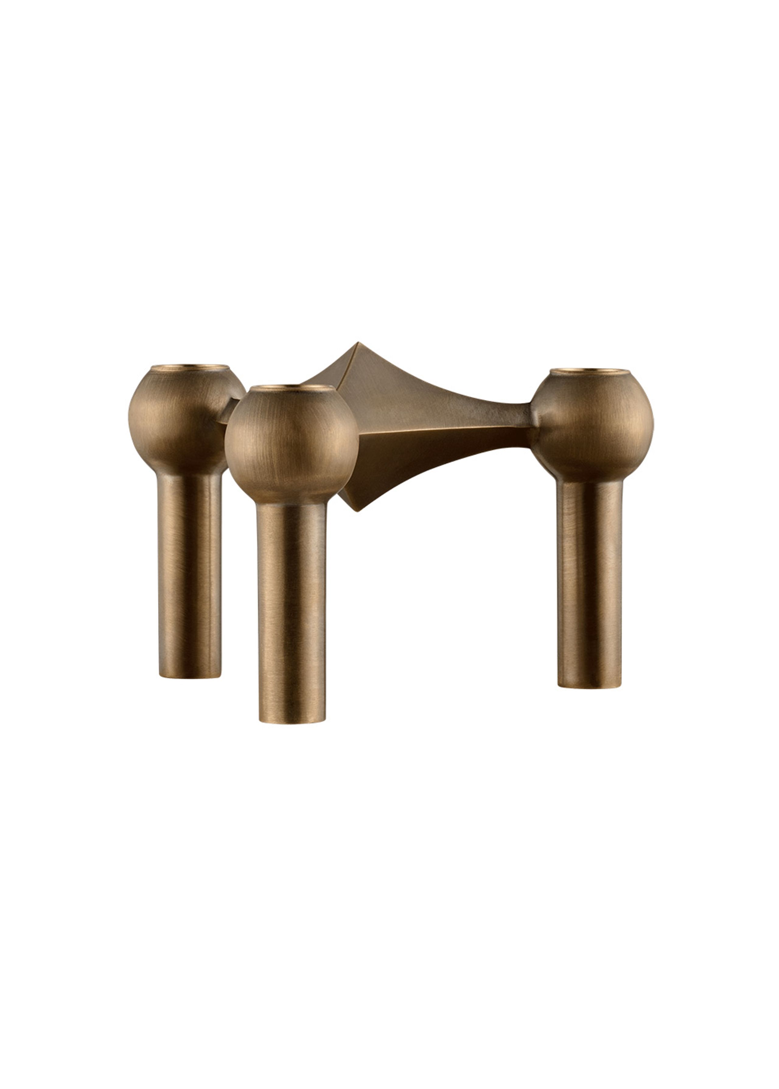 STOFF - Portavelas - Nagel Candle Holder - Bronzeret messing