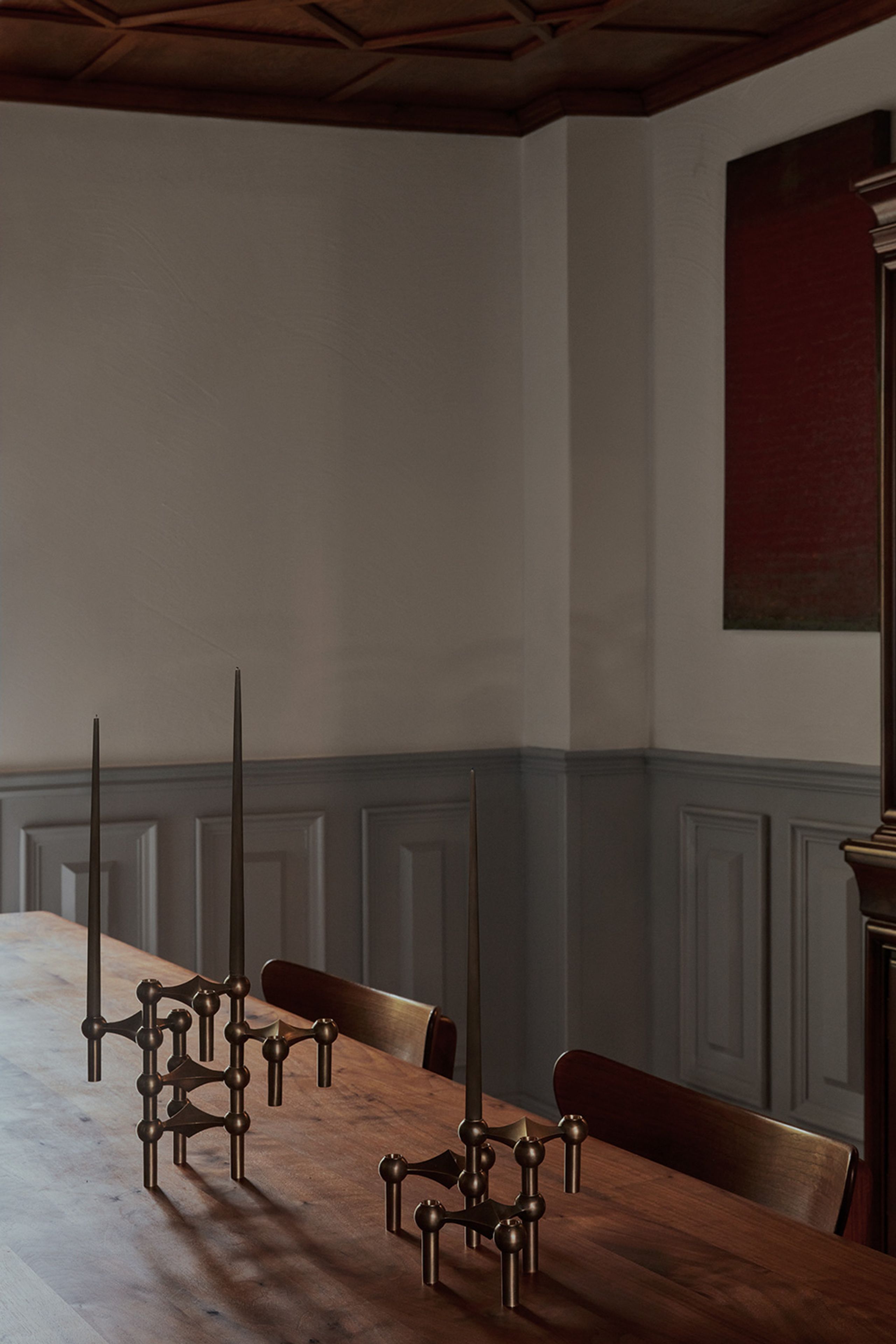 STOFF - Portavelas - Nagel Candle Holder - Bronzeret messing