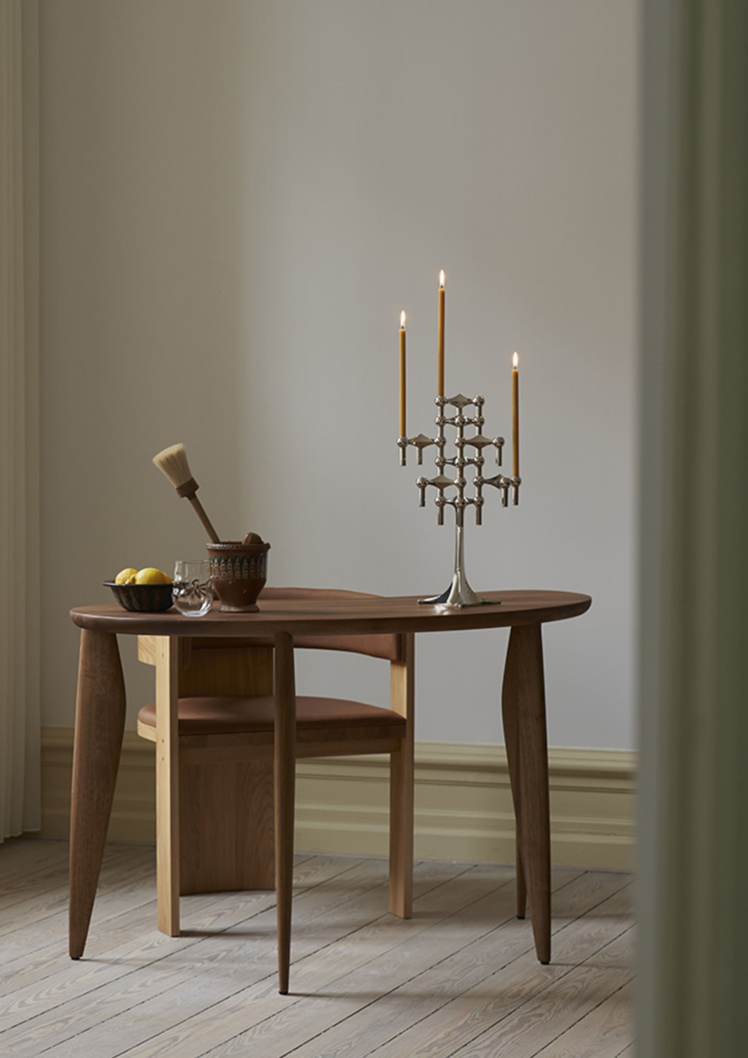 STOFF - Kerzenhalter - Nagel stand - Crome