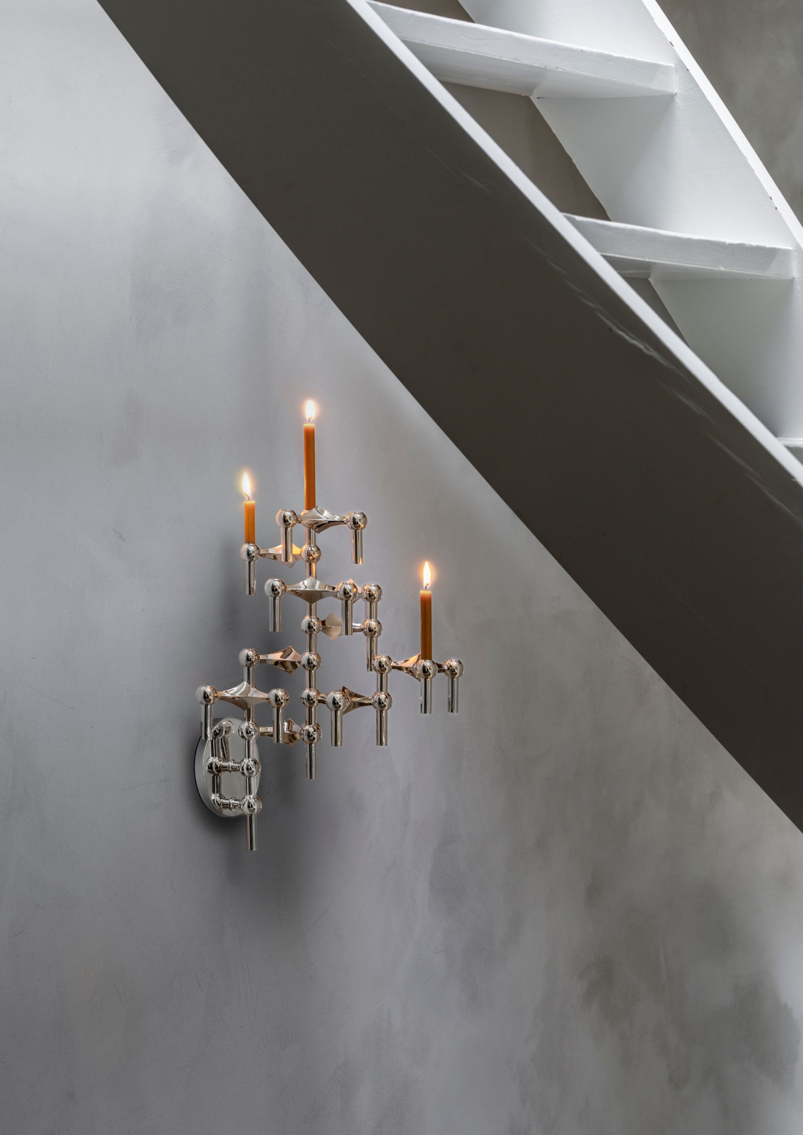 STOFF - Lysestage - Nagel wall hanger - Messing