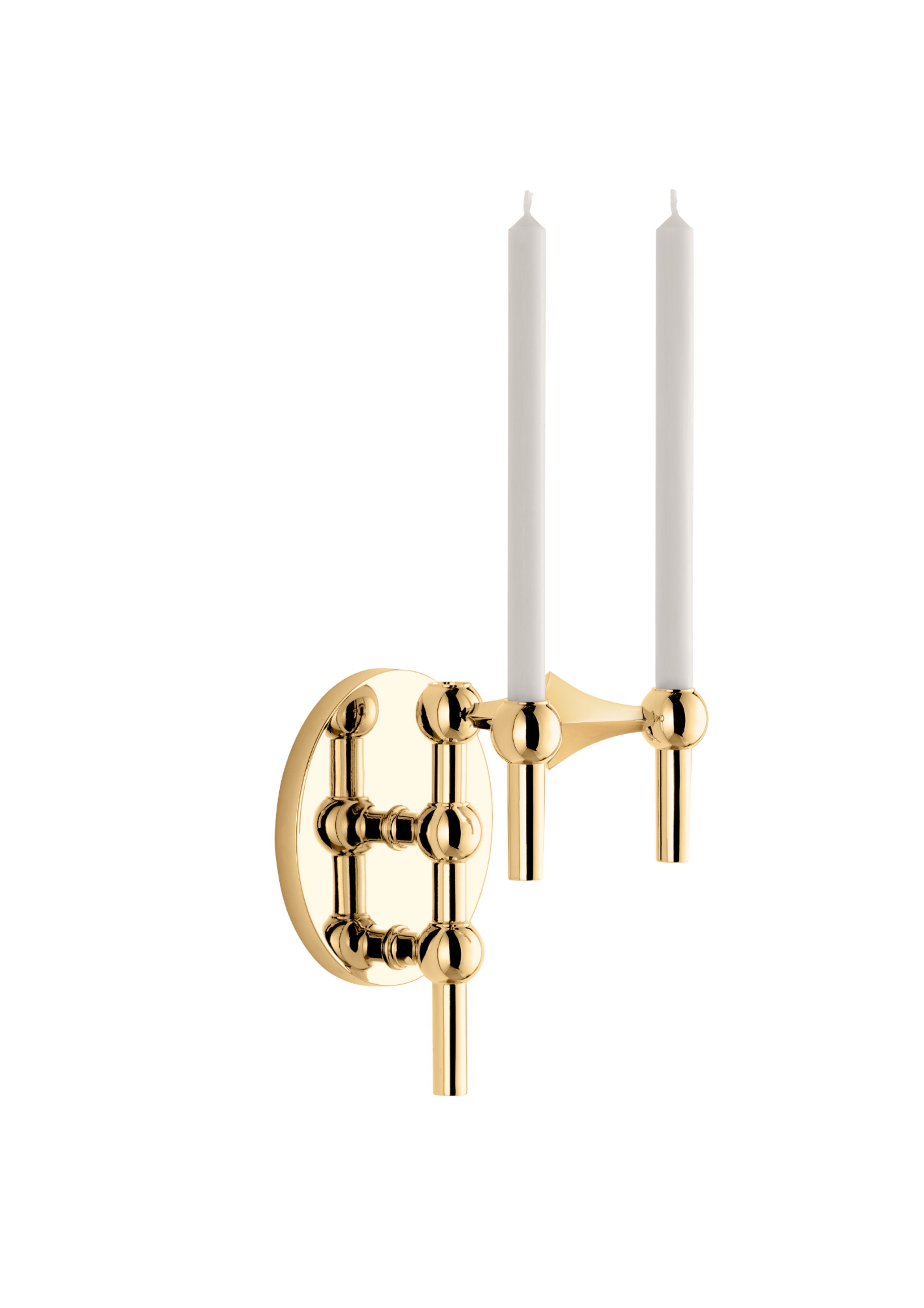 STOFF - Lysestage - Nagel wall hanger - Messing