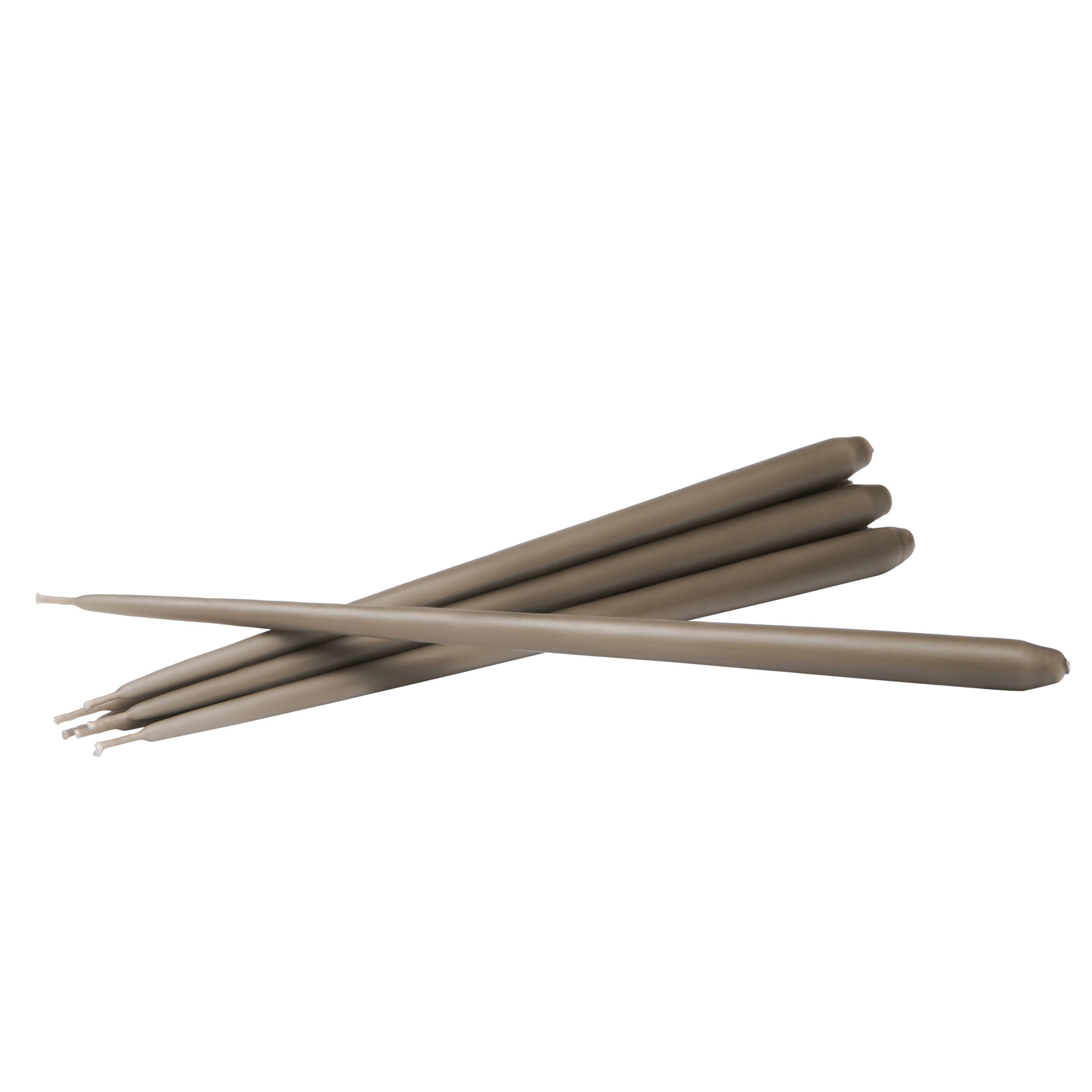 STOFF - Candles - Taper Candles - Taupe - Cone-shaped