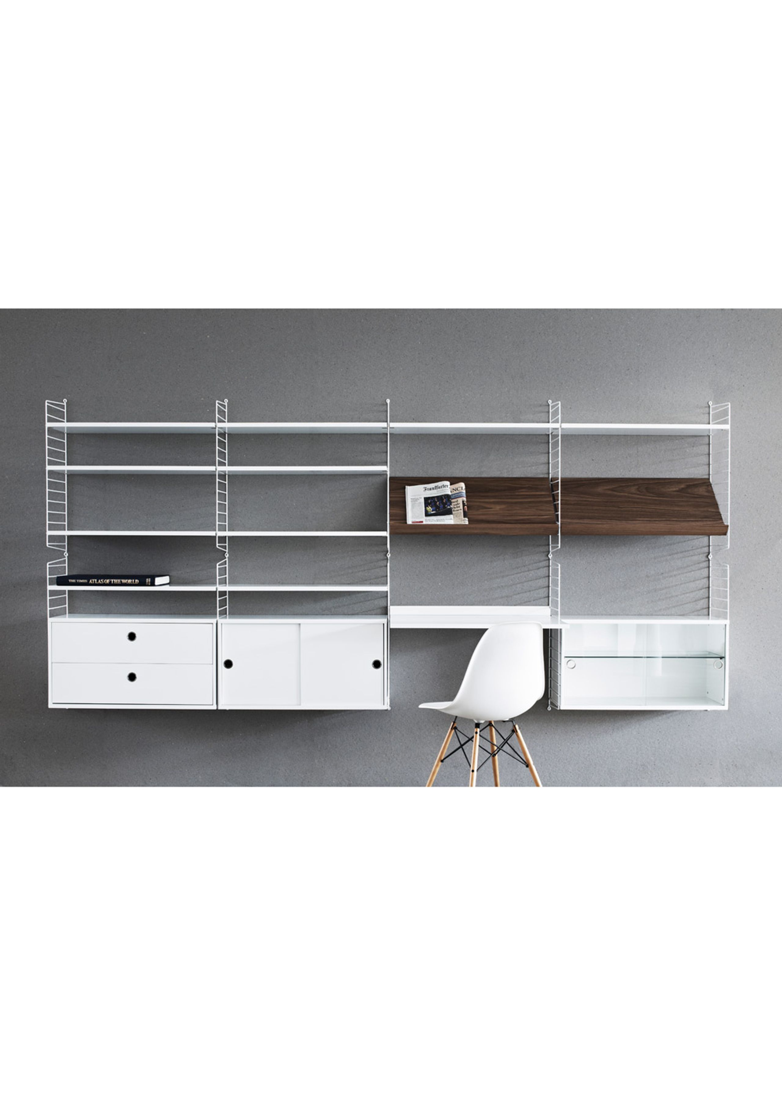 String - Bord - Work Desk - Walnut