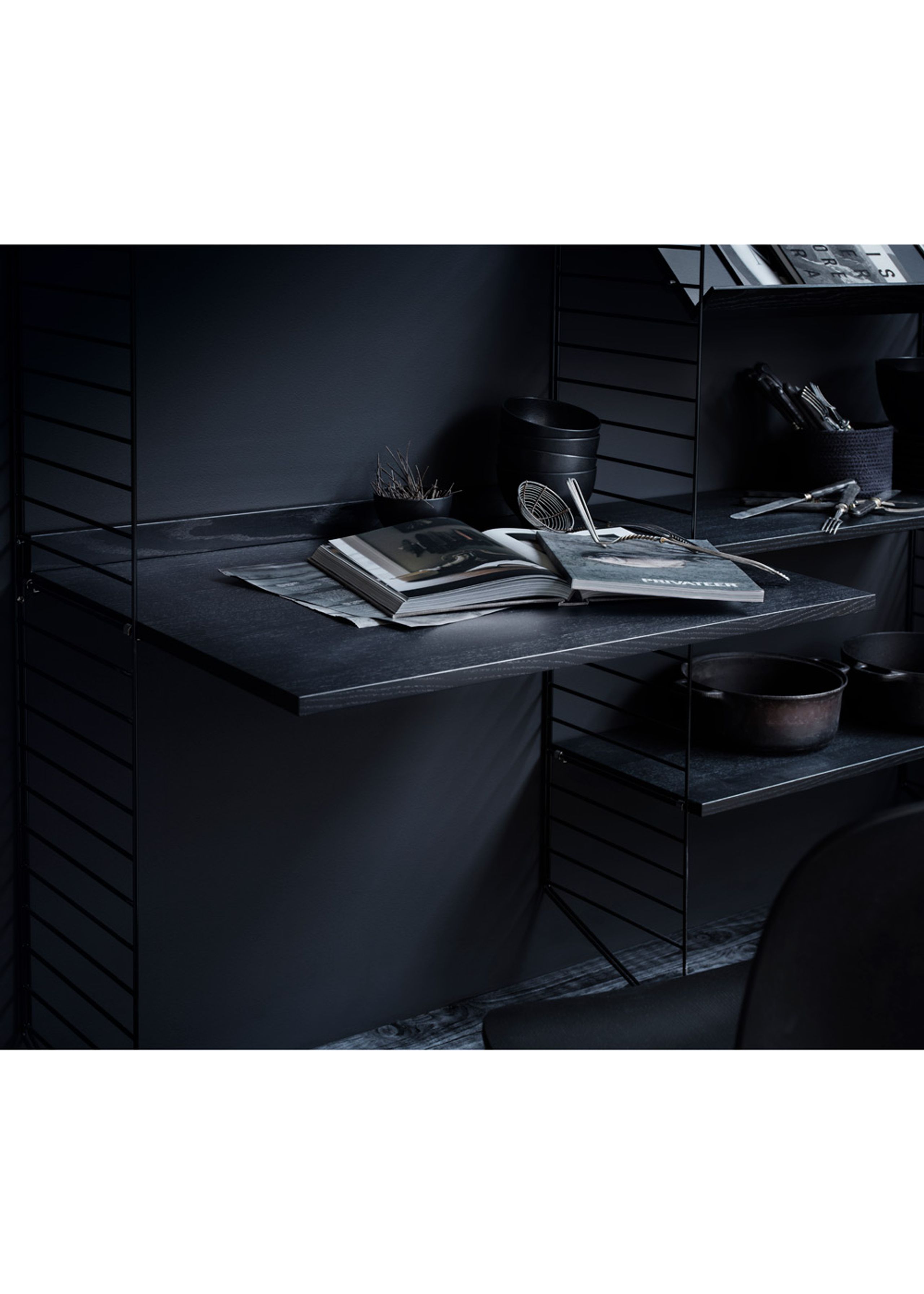 String - Table - Work Desk - Oak