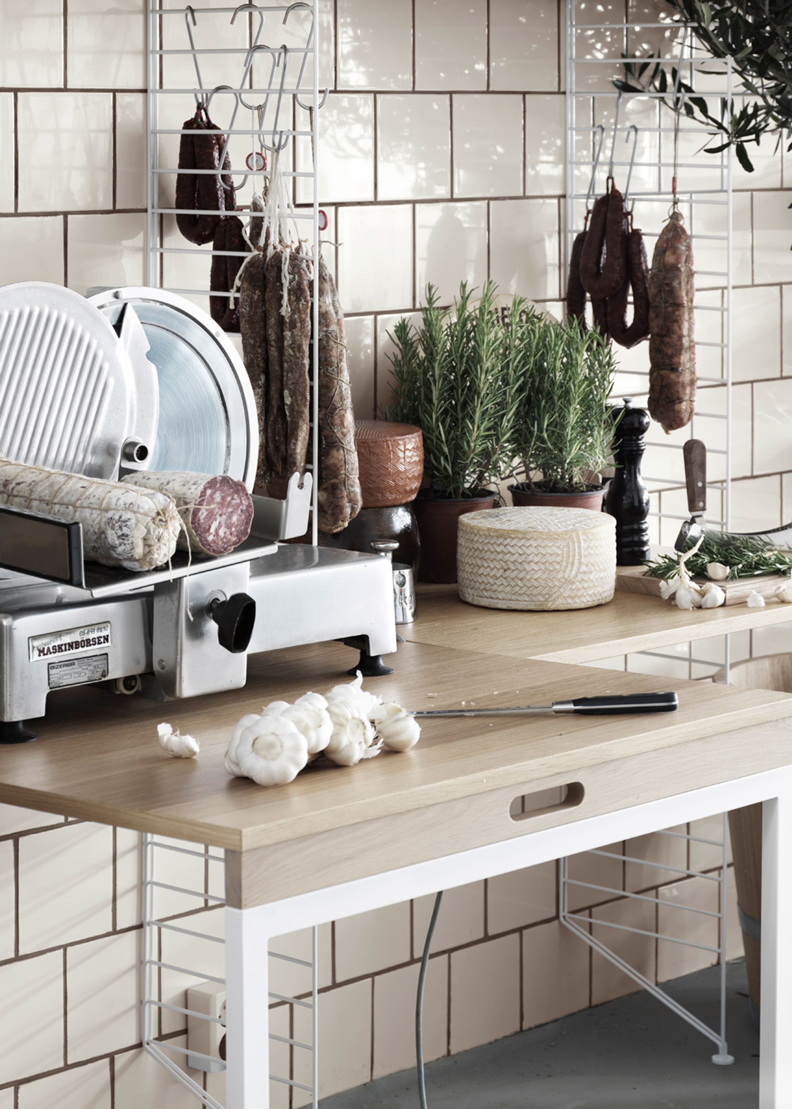 String - Conseil d'administration - Folding Table - Black Stained Ash/Black