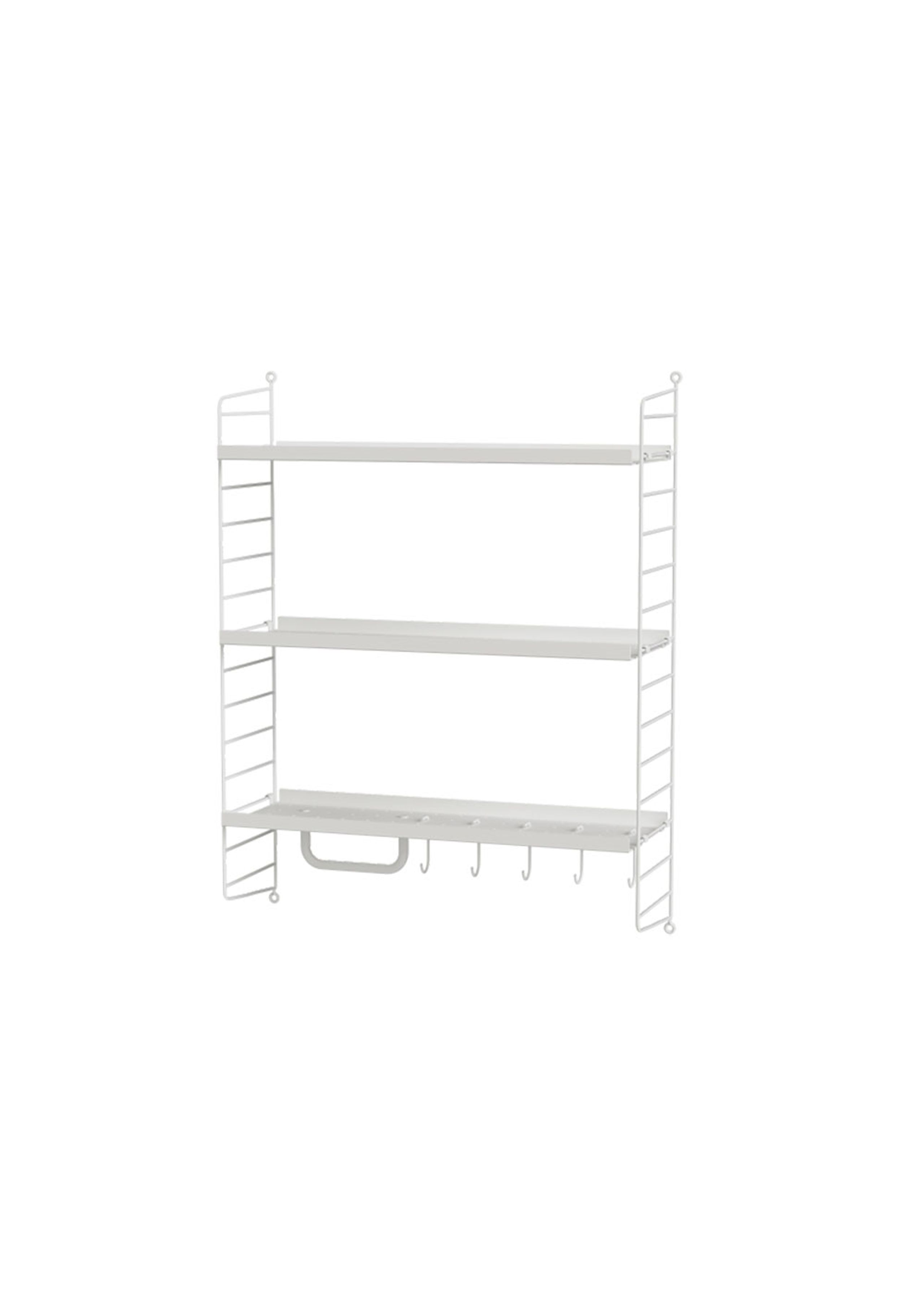 String Furniture - Shelving system - Bathroom G - White / White