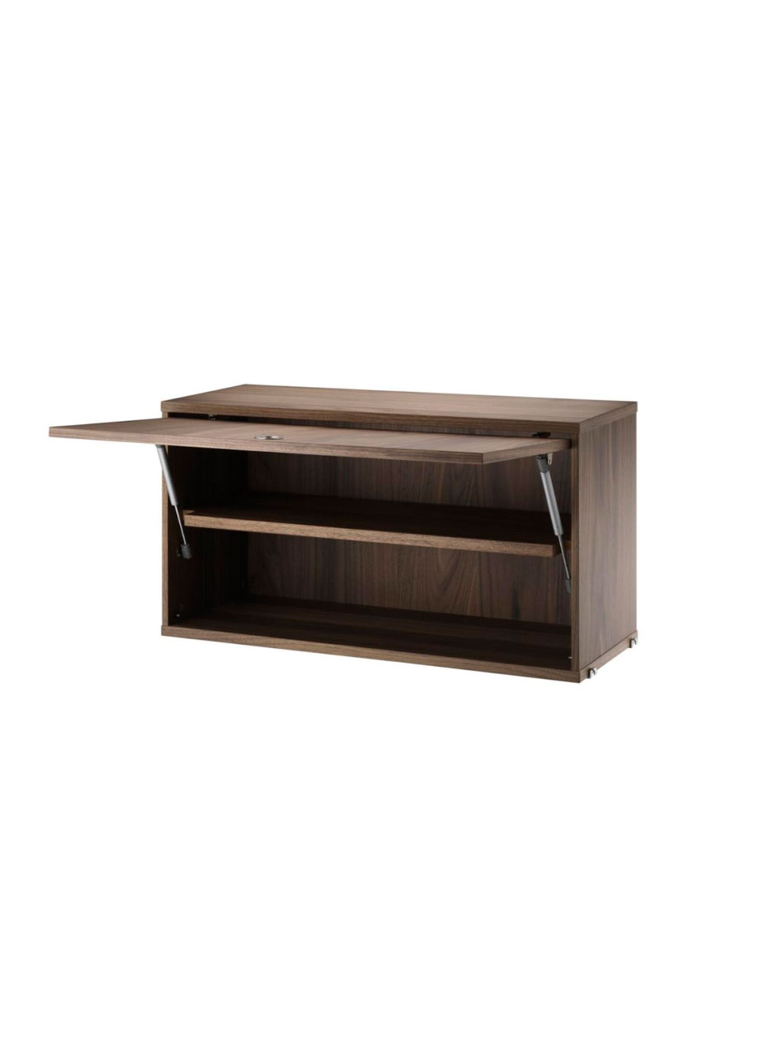 String Furniture - Creare - Cabinet With Flip Doors - Walnut - Large