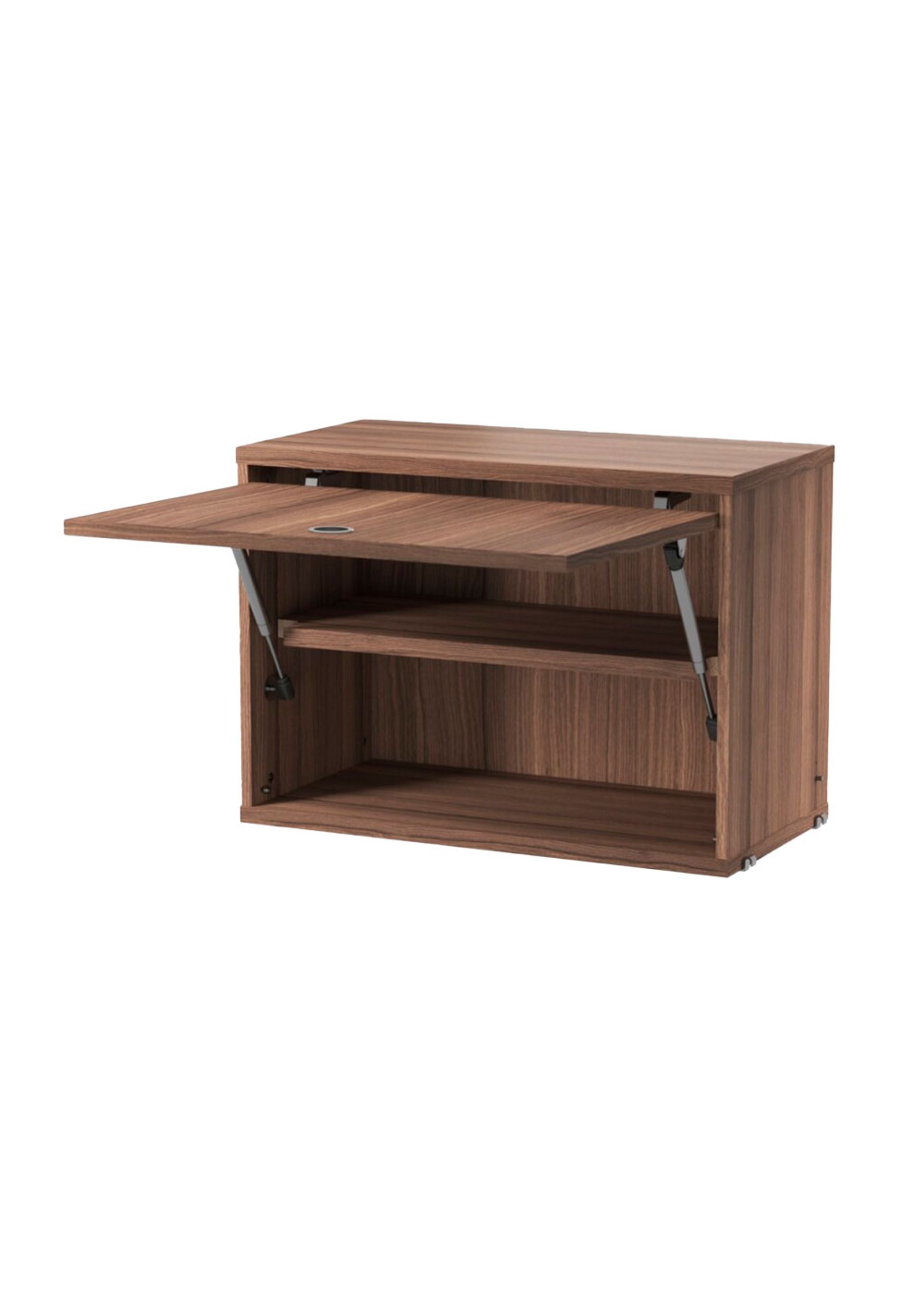 String Furniture - Creare - Cabinet With Flip Doors - Walnut - Small