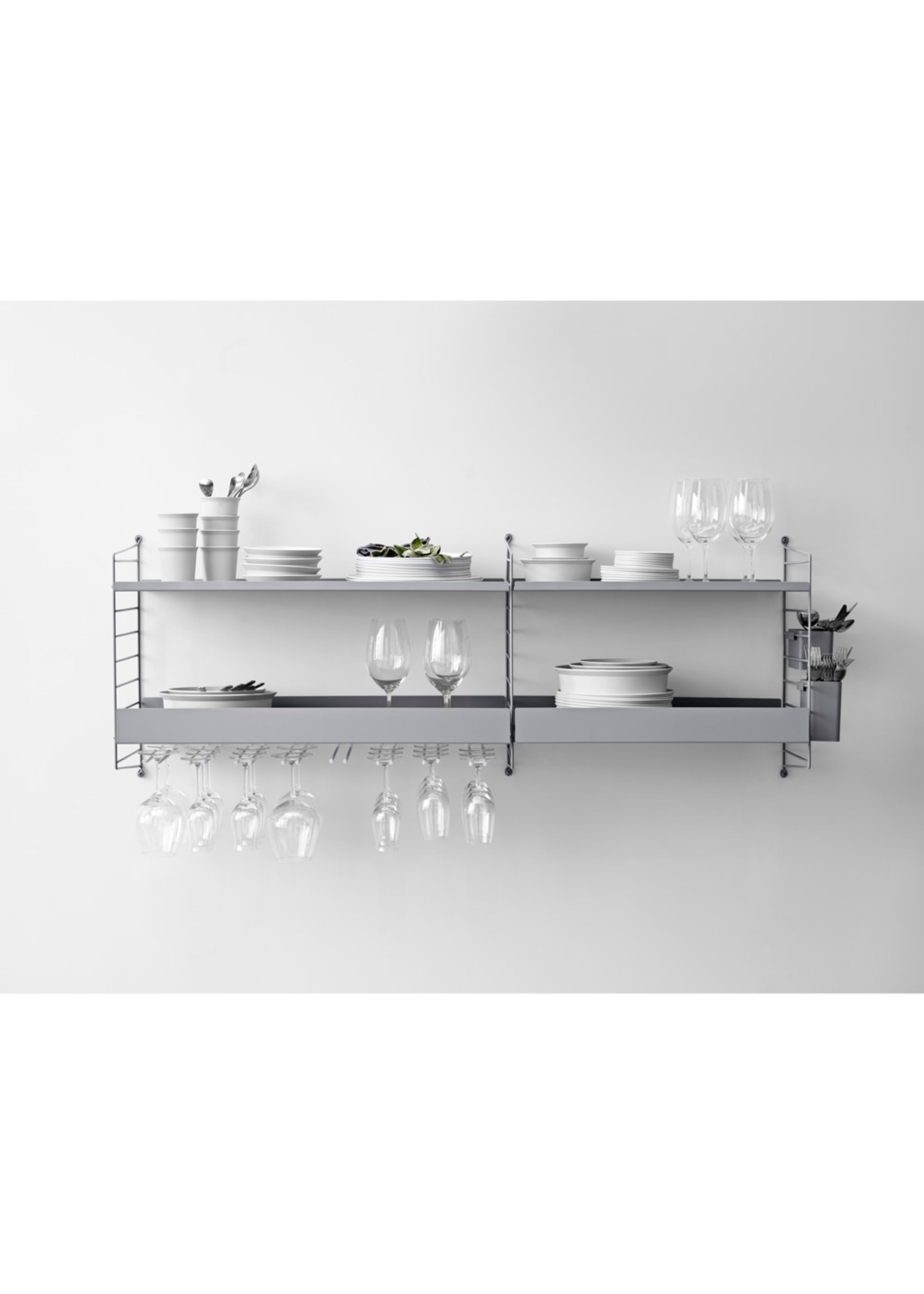 String - Hooks - Hanger Rack - White
