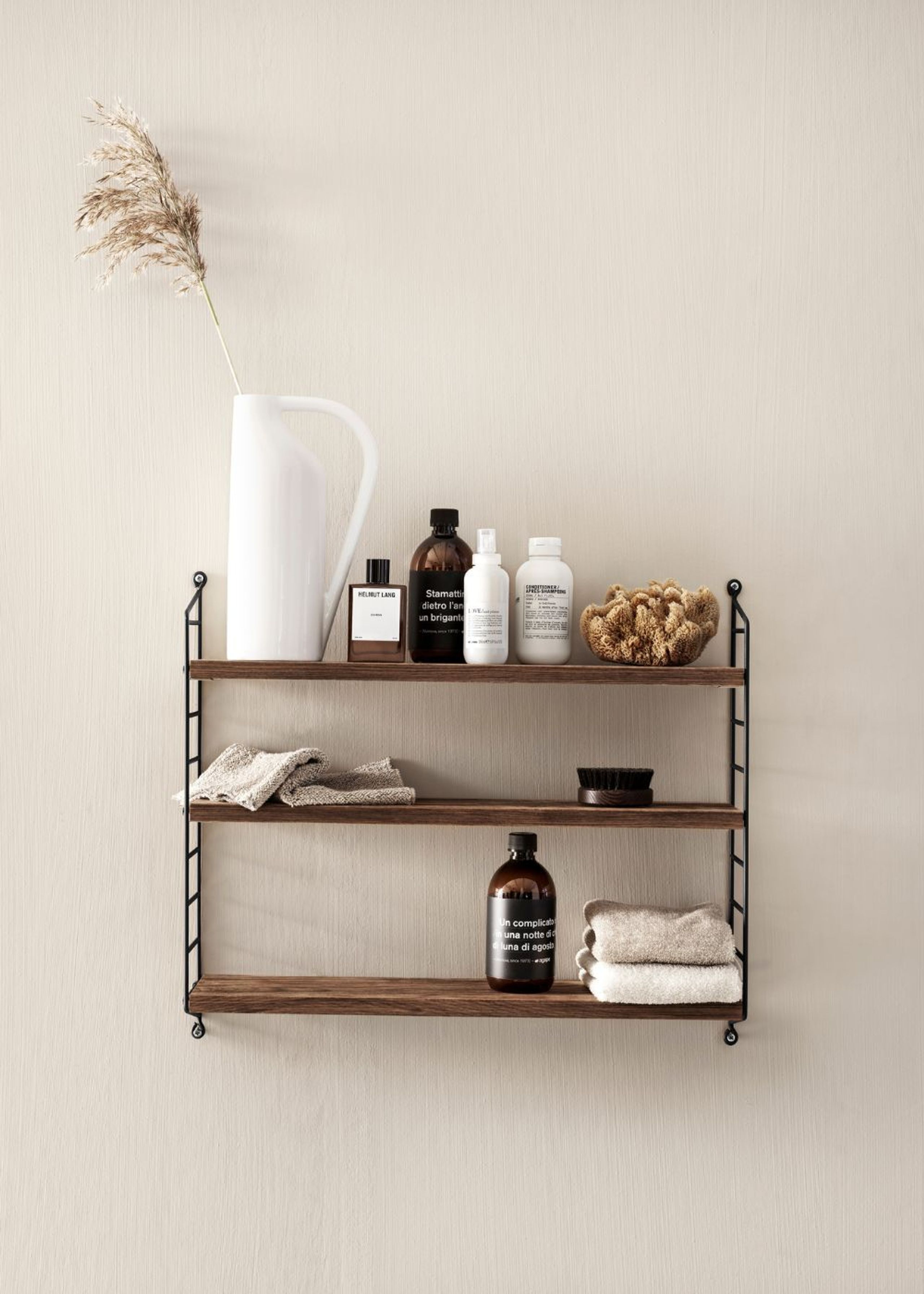 String Furniture - Shelving system - String Pocket - White - Metal