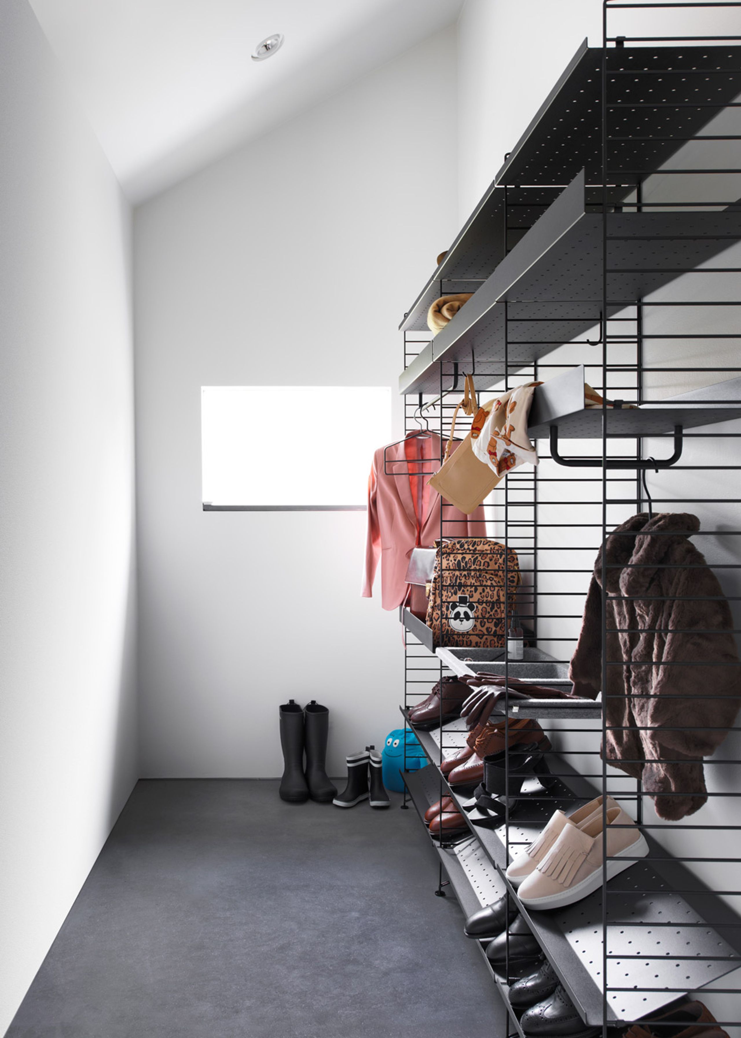 String Furniture - Policový systém - Wall Panels 50 - Black 20