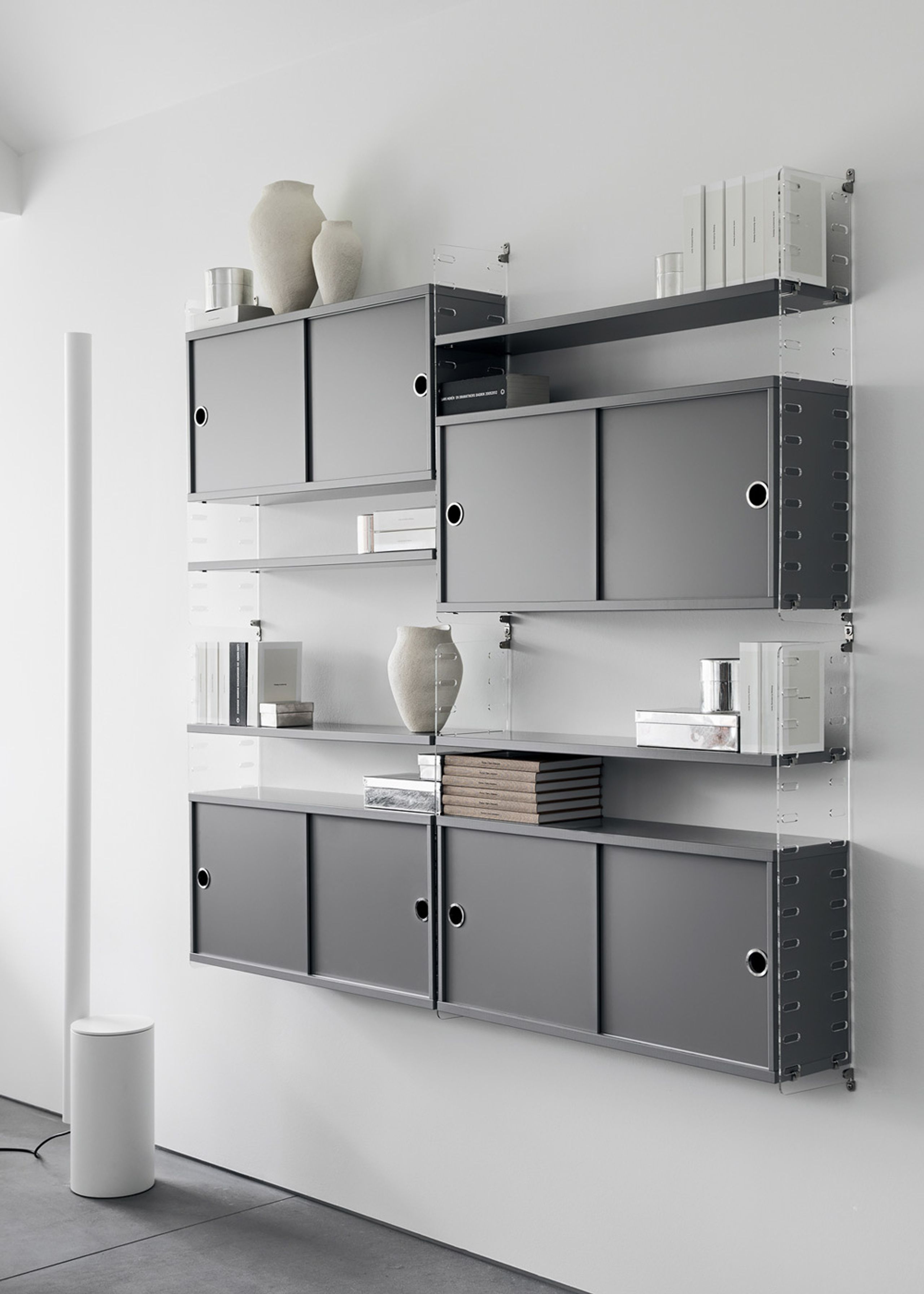 String - Cabinet - Cabinet w/ Sliding Doors - Small - Walnut