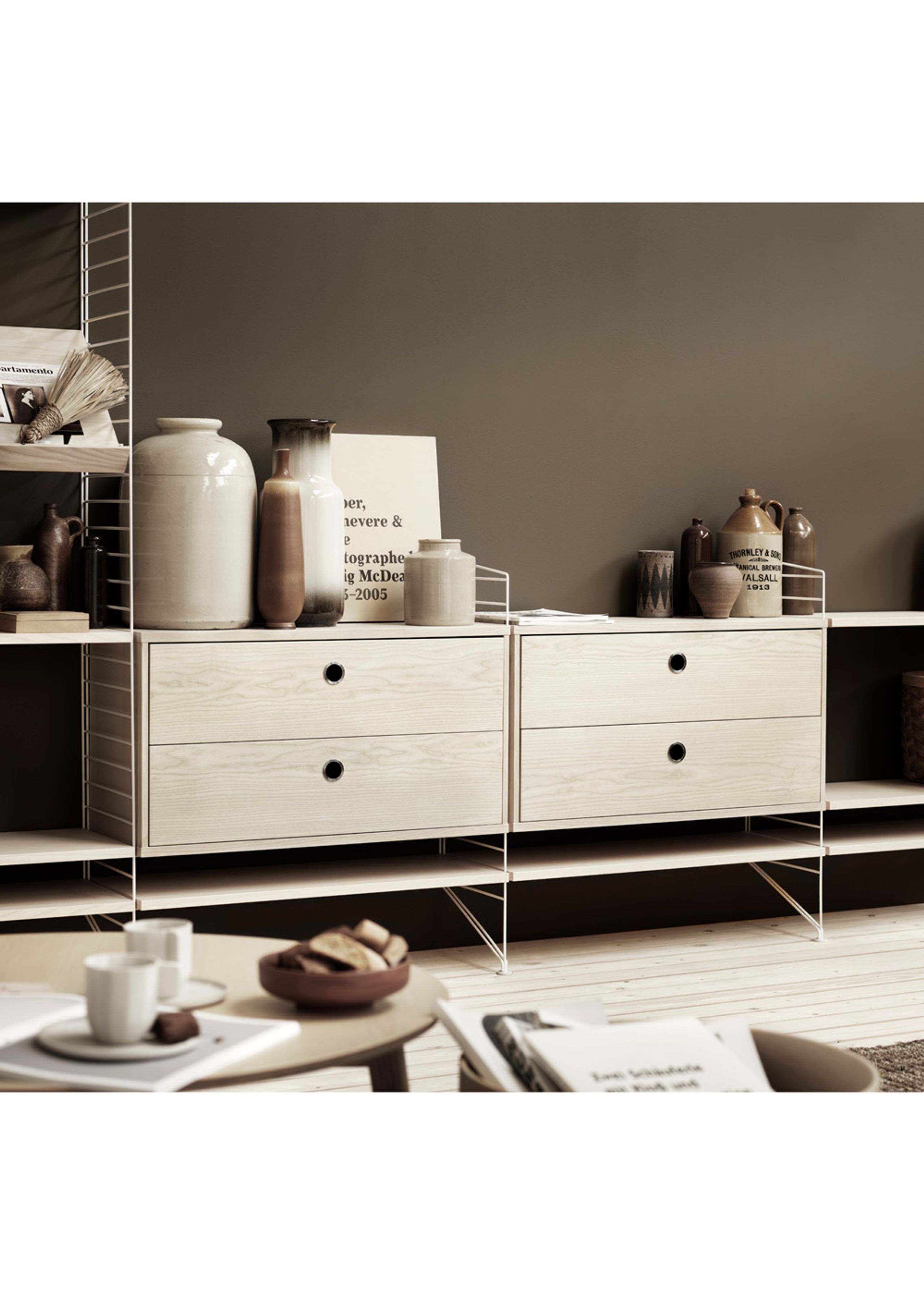 String - Schrank - Chest w/ Drawers - Large - Grey