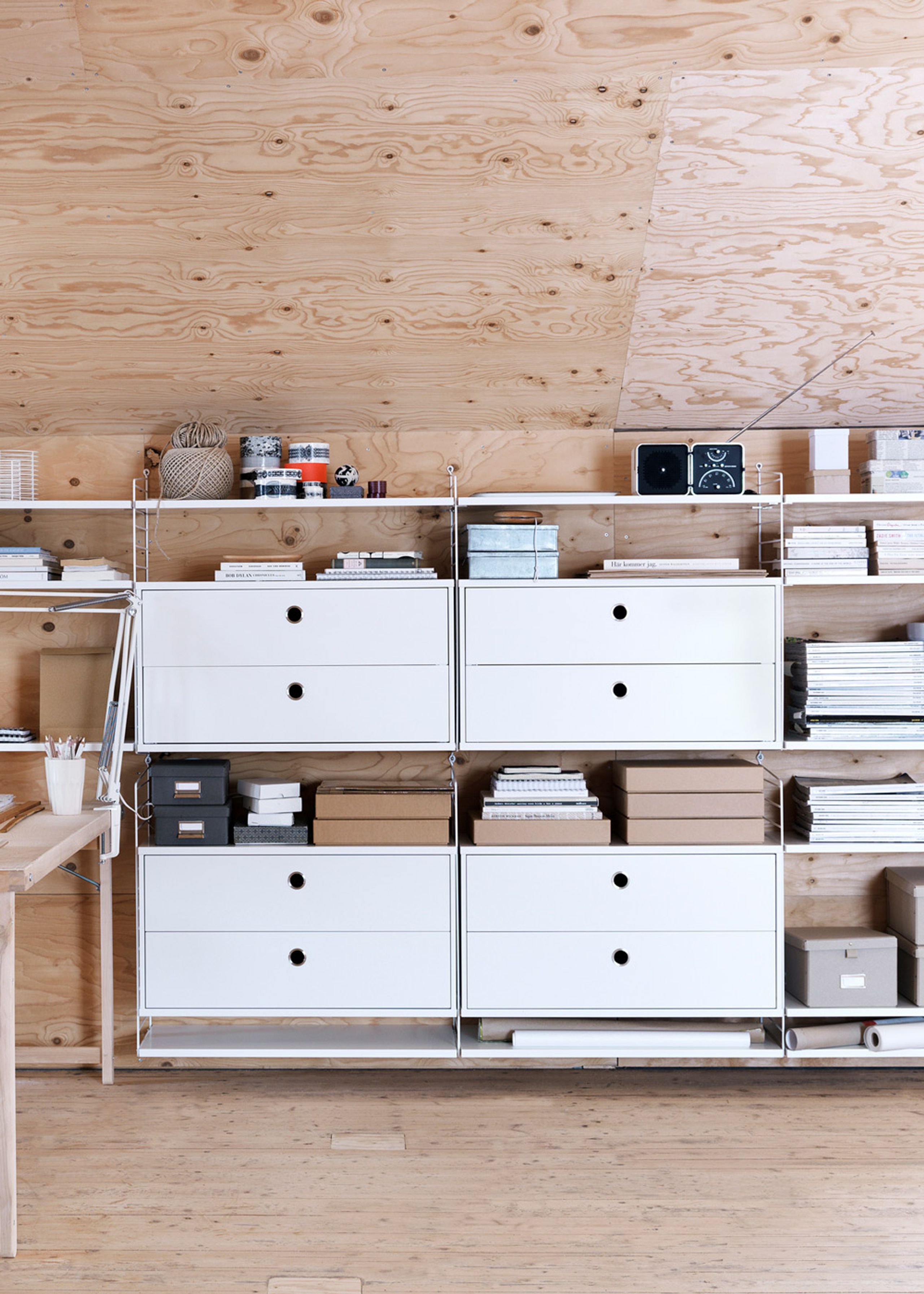 String - Cabinet - Chest w/ Drawers - Small - Ash