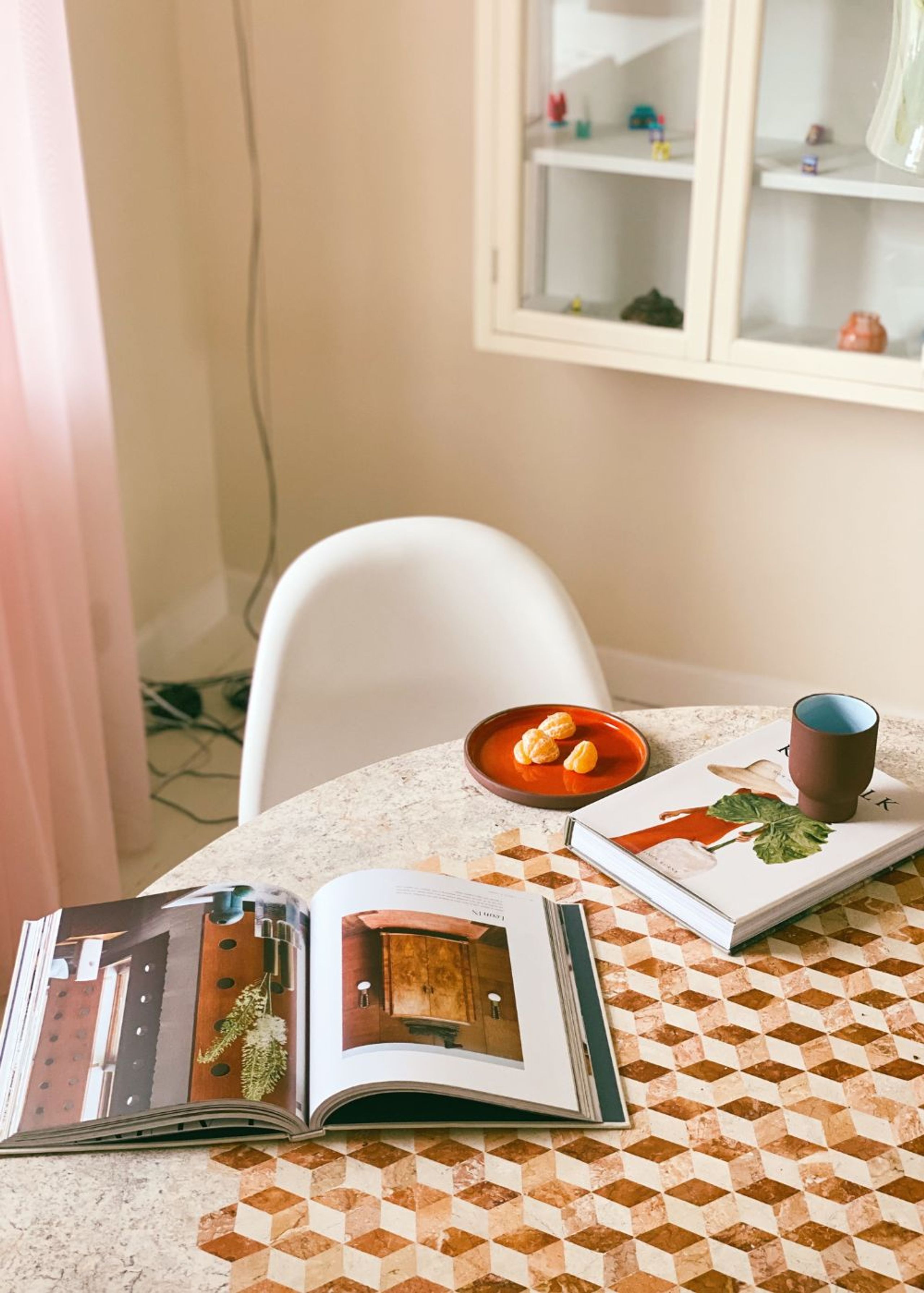 Studio About - Tasse - Clayware Cup - Tall - 2 pcs - Terracotta/Blue