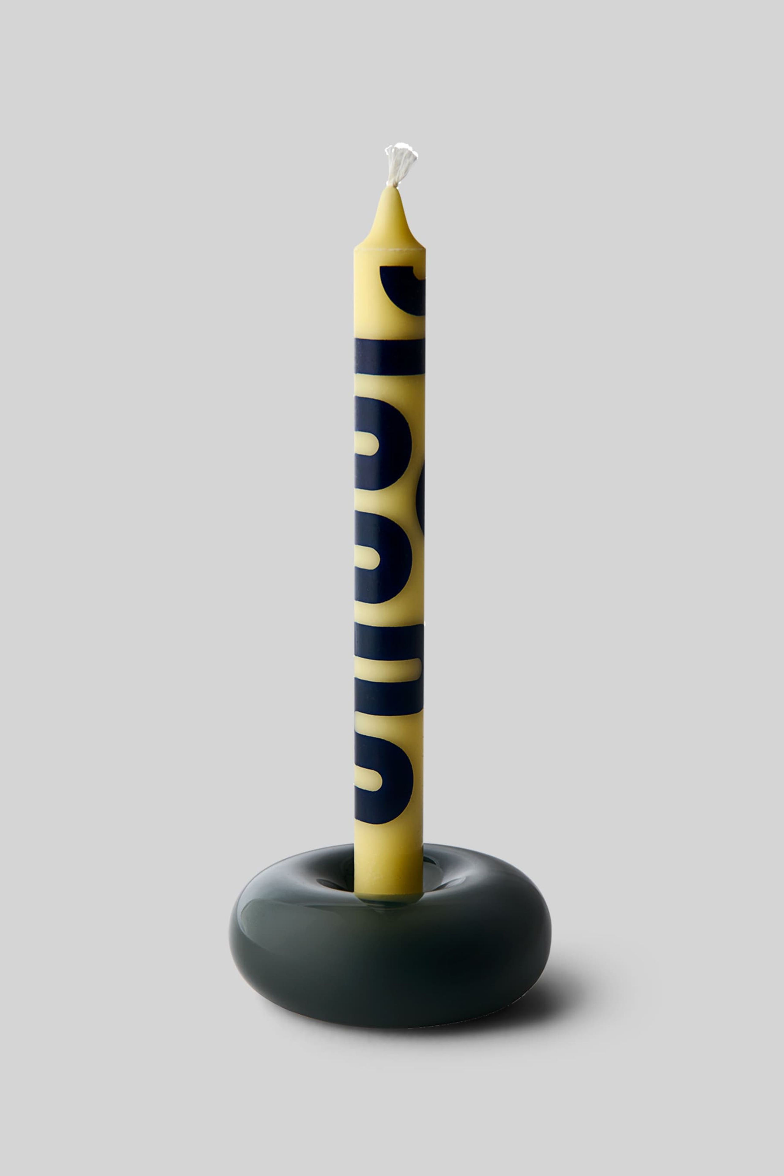 Studio About - Candle holder - Bob Candle Holder - BOB CANDLE HOLDER, SMALL, DARK GREEN