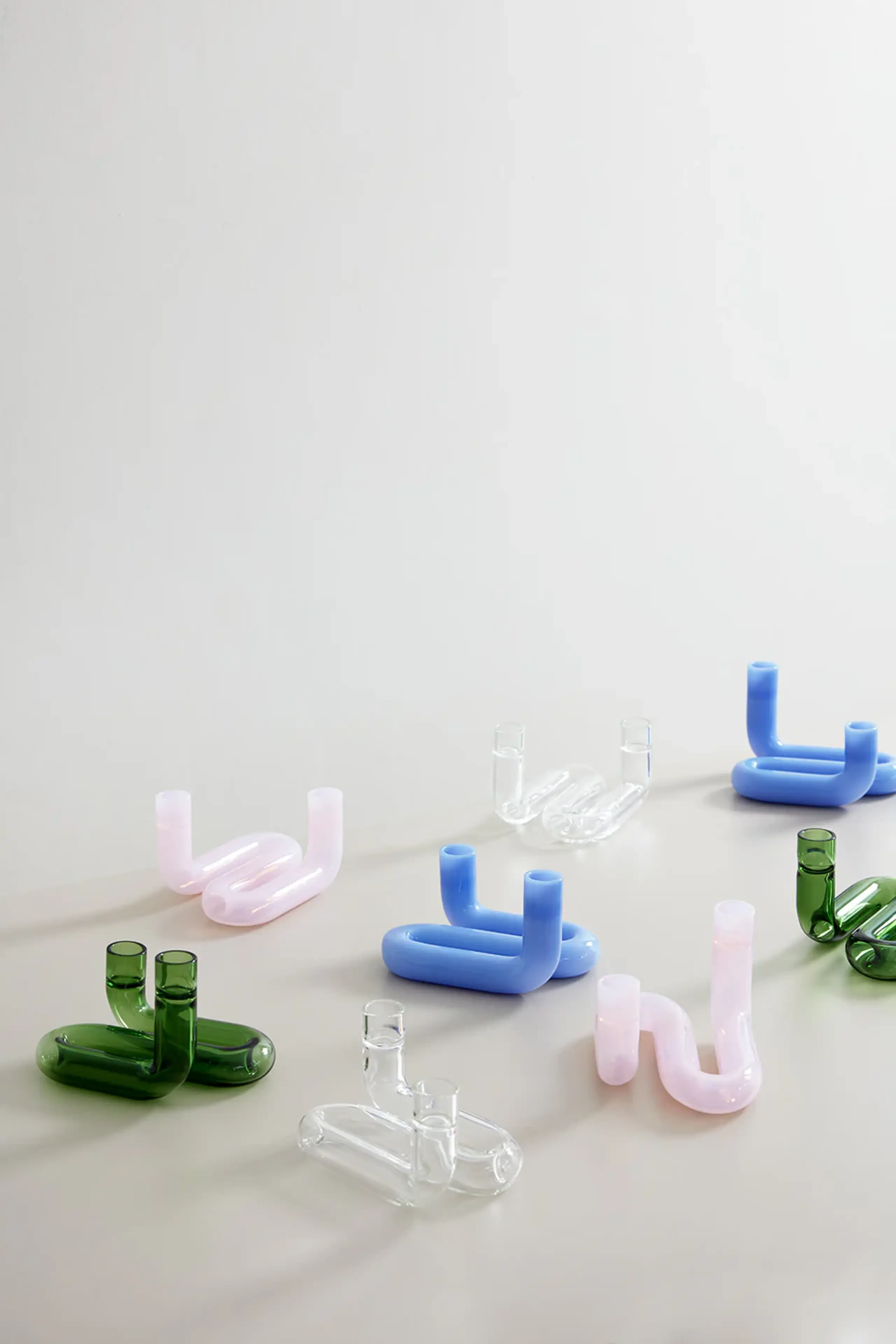 Studio About - Kerzenhalter - Wave Candleholder / By Mikkel Lang Mikkelsen - Green