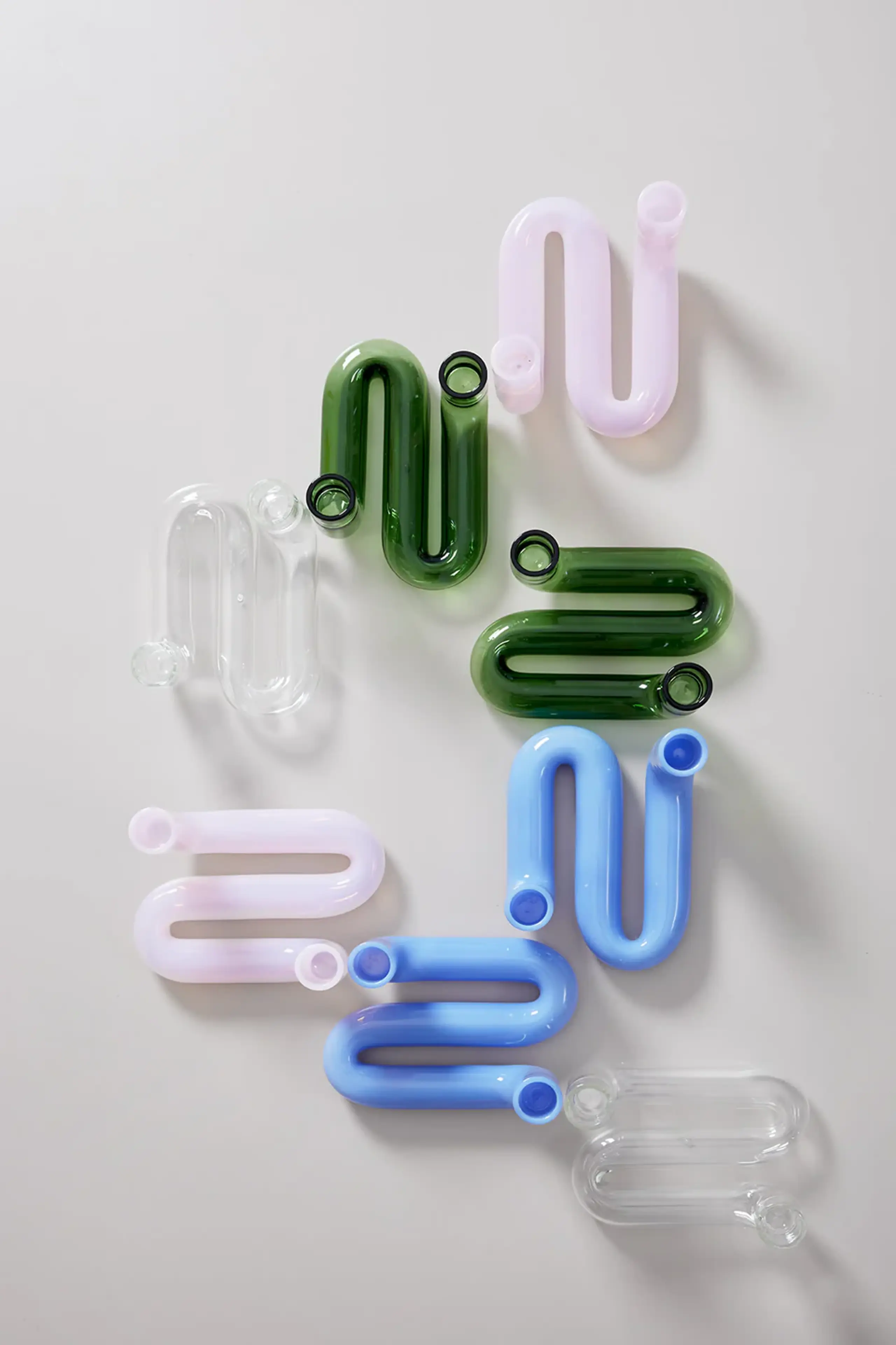 Studio About - Kerzenhalter - Wave Candleholder / By Mikkel Lang Mikkelsen - Green