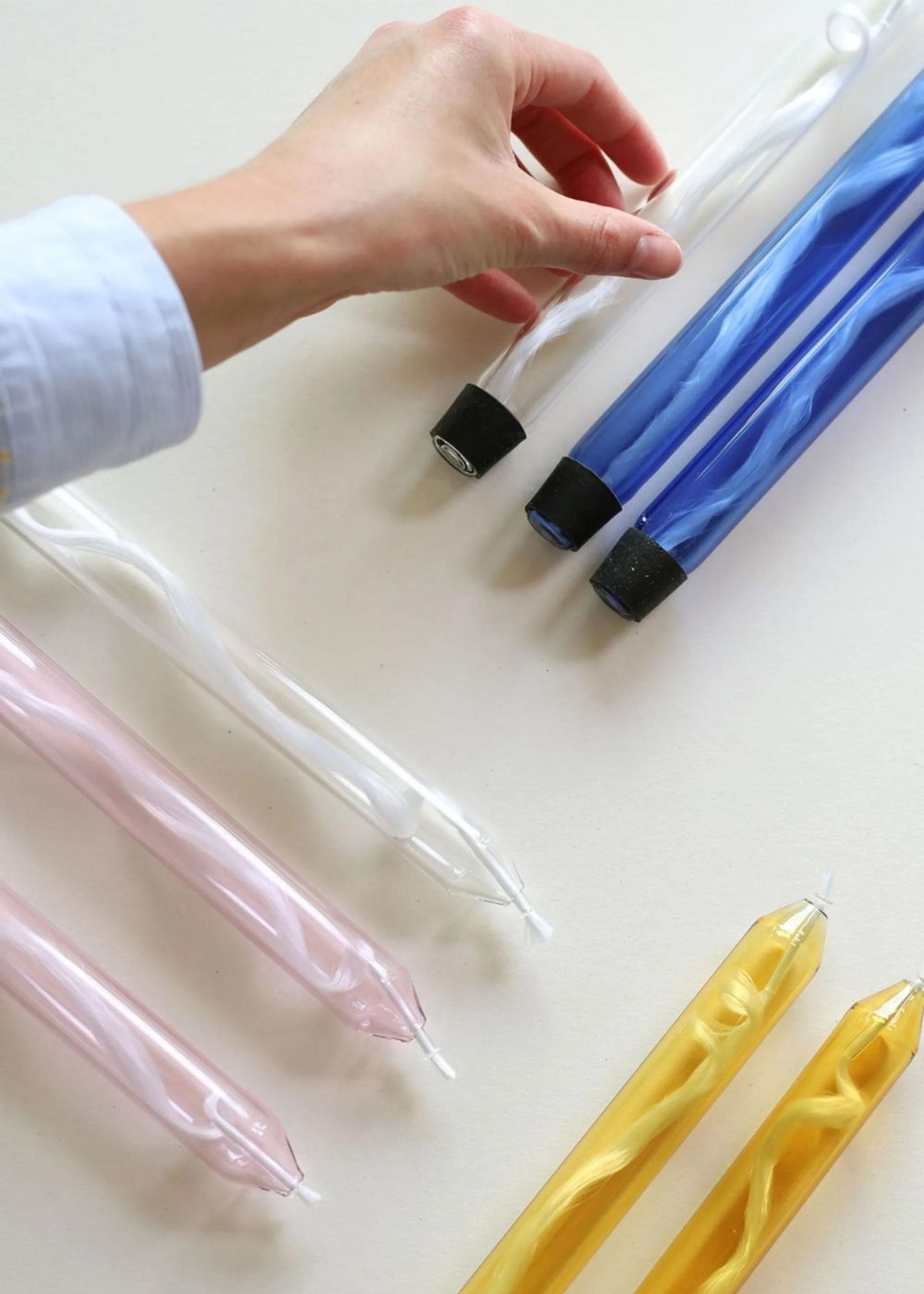 Studio About - Oil lamp - Glass Candles - Blue