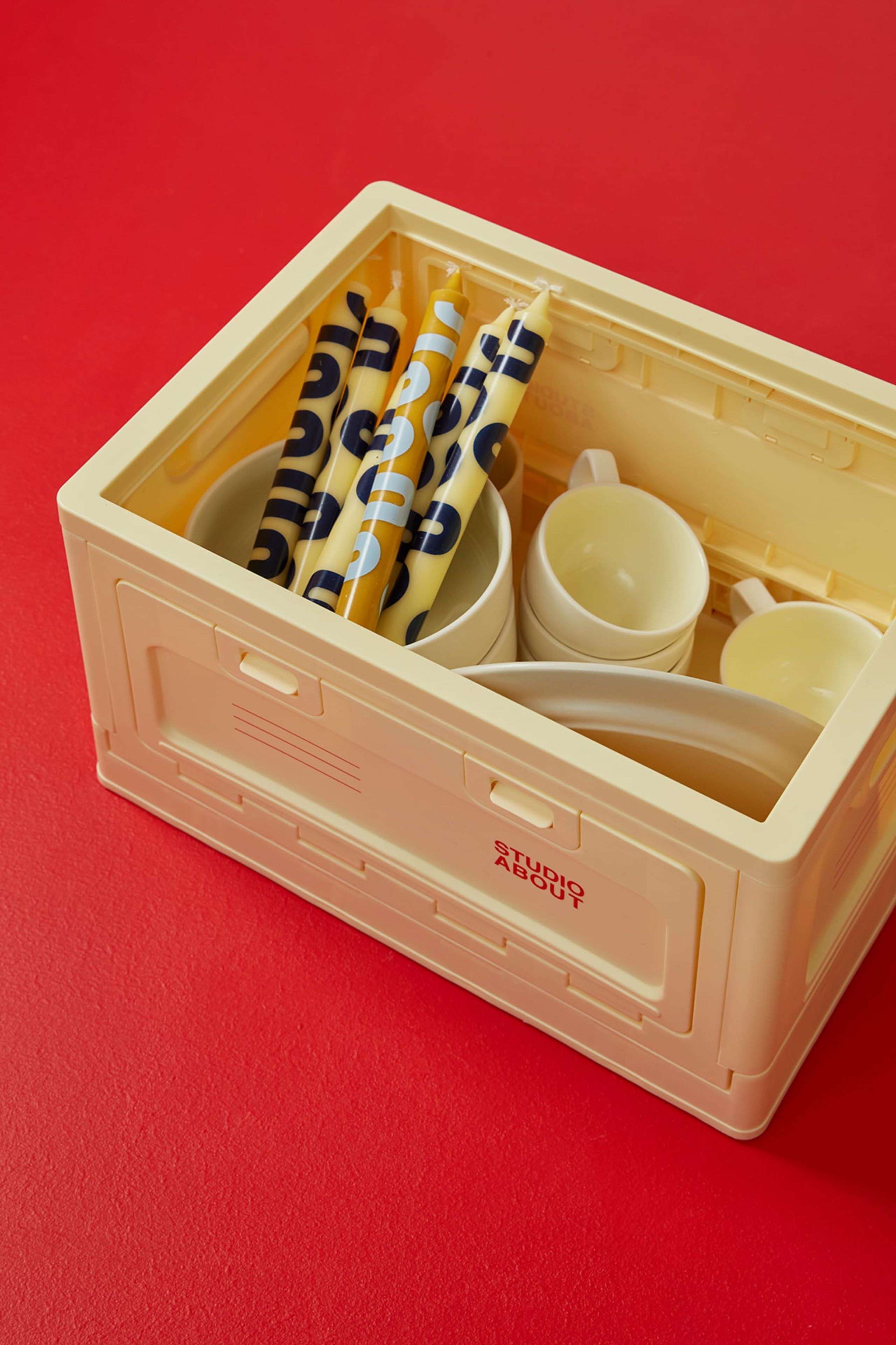 Studio About - Storage boxes - Box - BOX, LARGE, LIGHT YELLOW