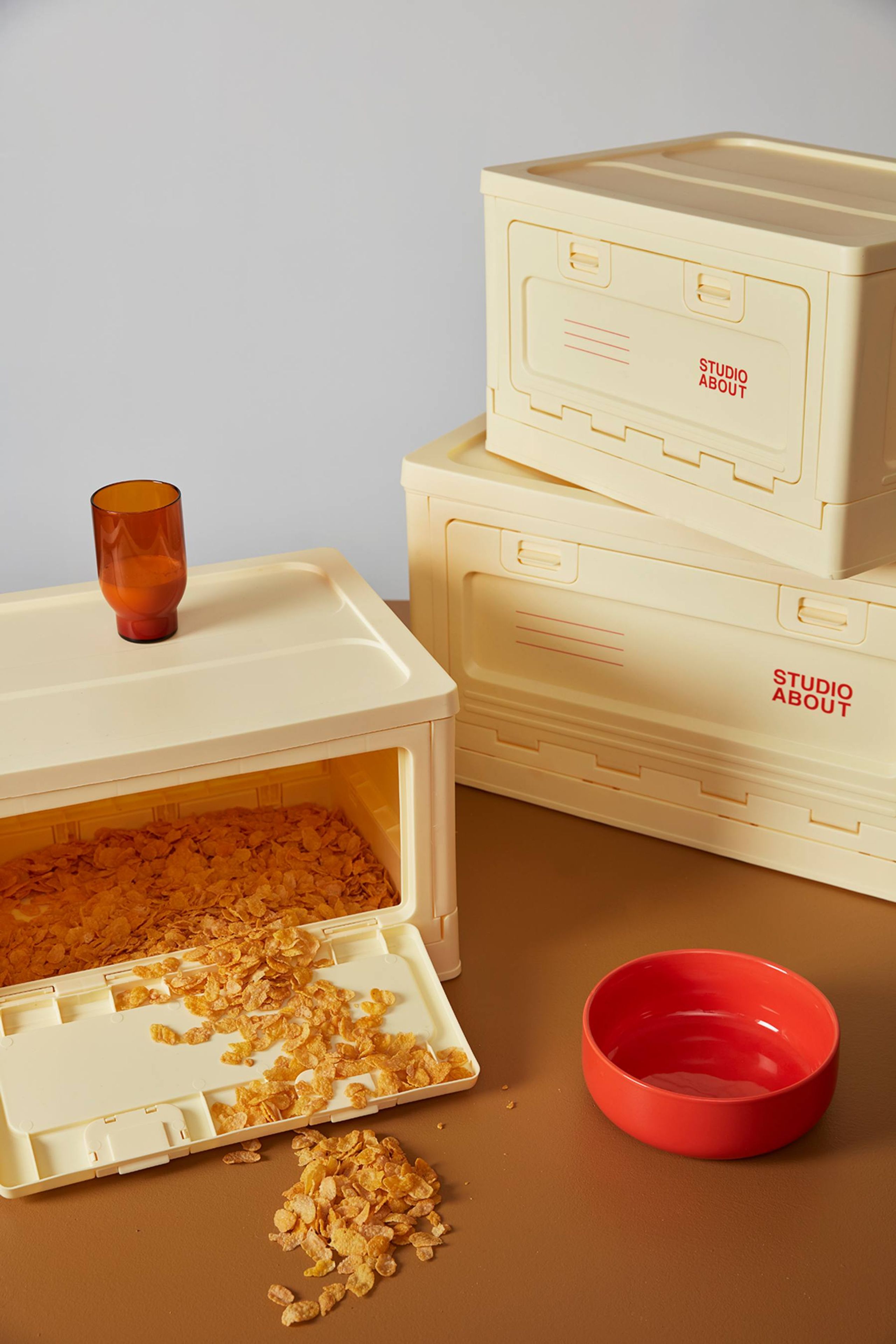 Studio About - Storage boxes - Box - BOX, LARGE, LIGHT YELLOW