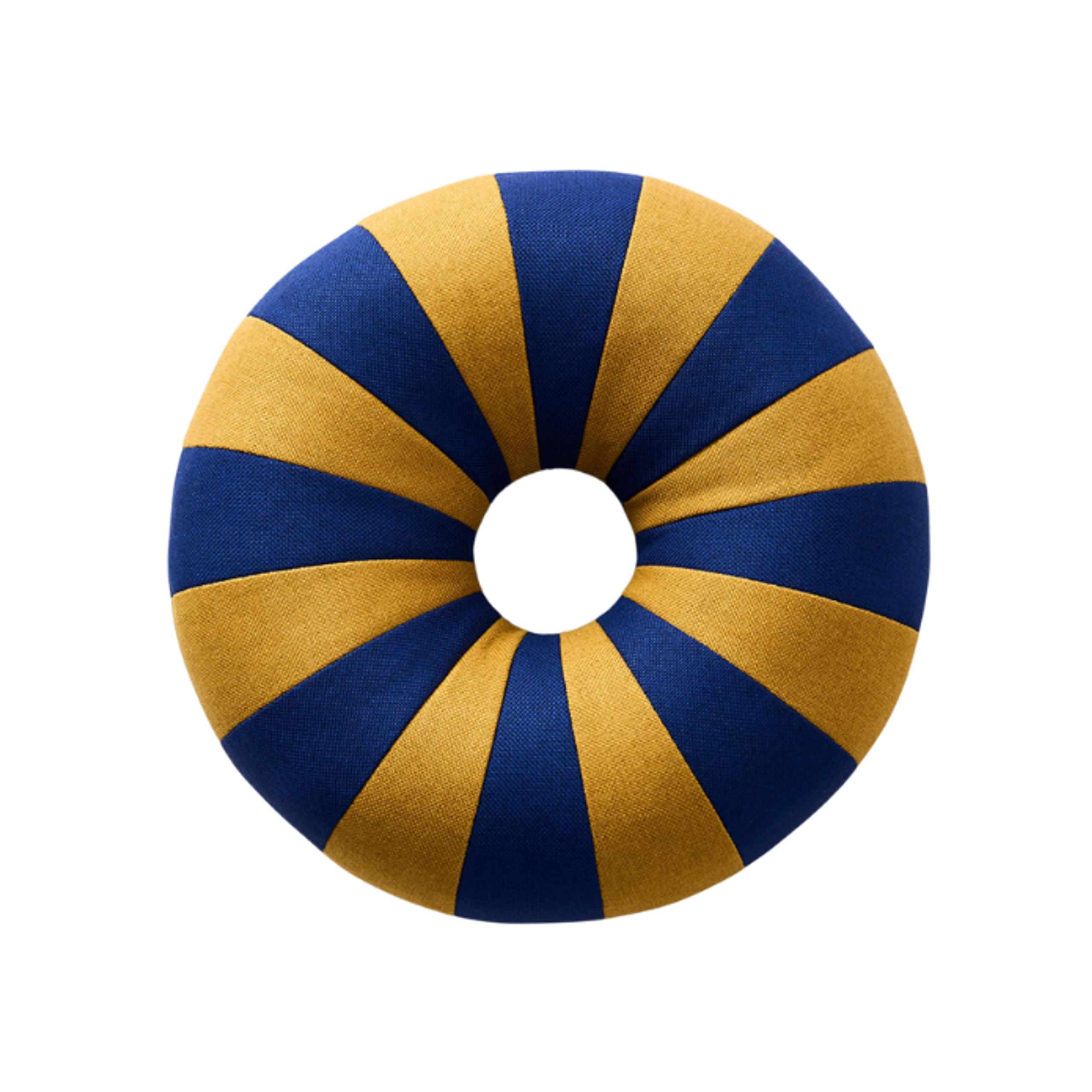 Studio About - Poduszka - Float Pillow - FLOAT PILLOW, DARK BLUE/OCHRE