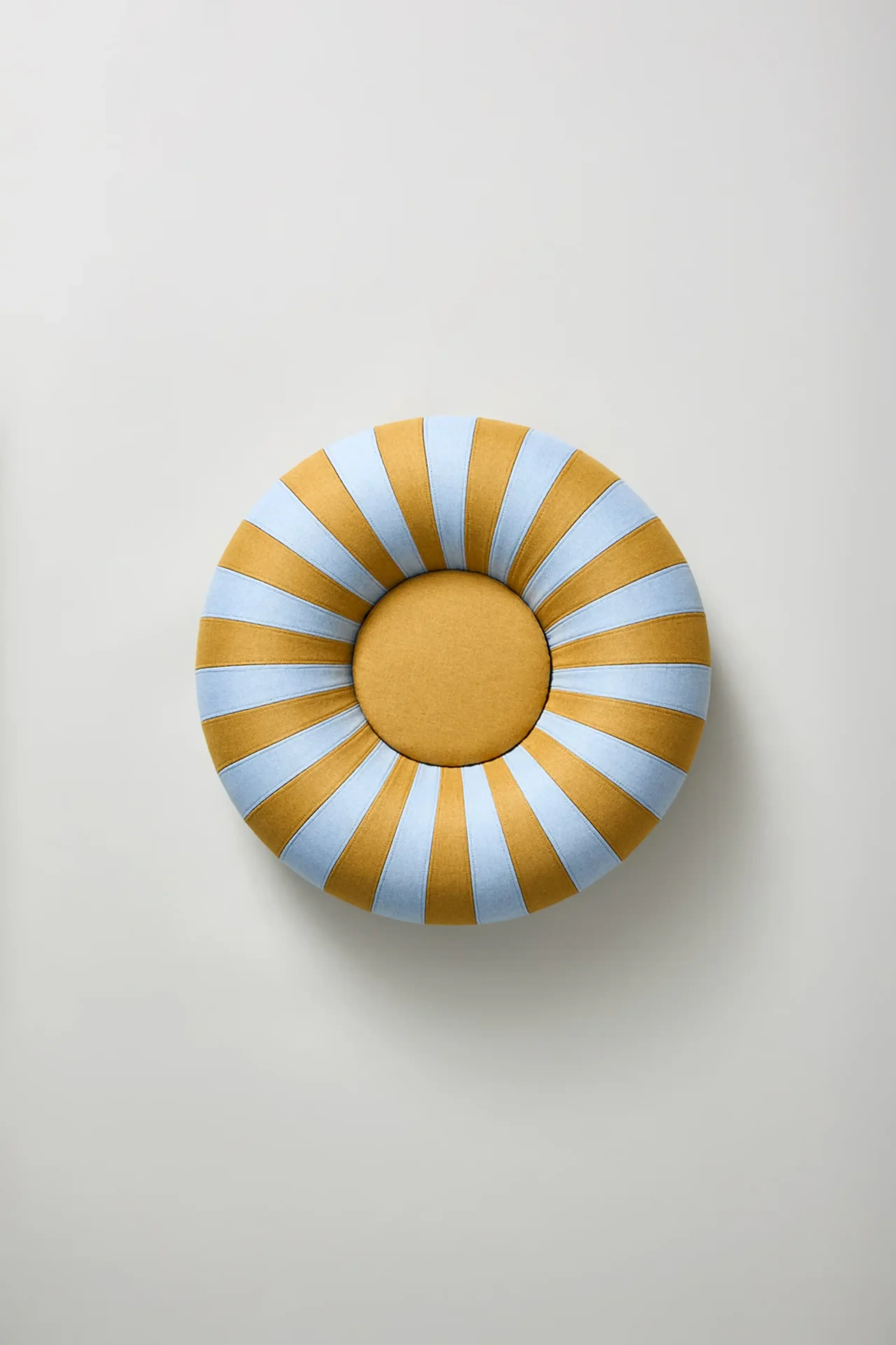 Studio About - Pouf - Float / By Mikkel Lang Mikkelsen - Blue/Ochre - Small