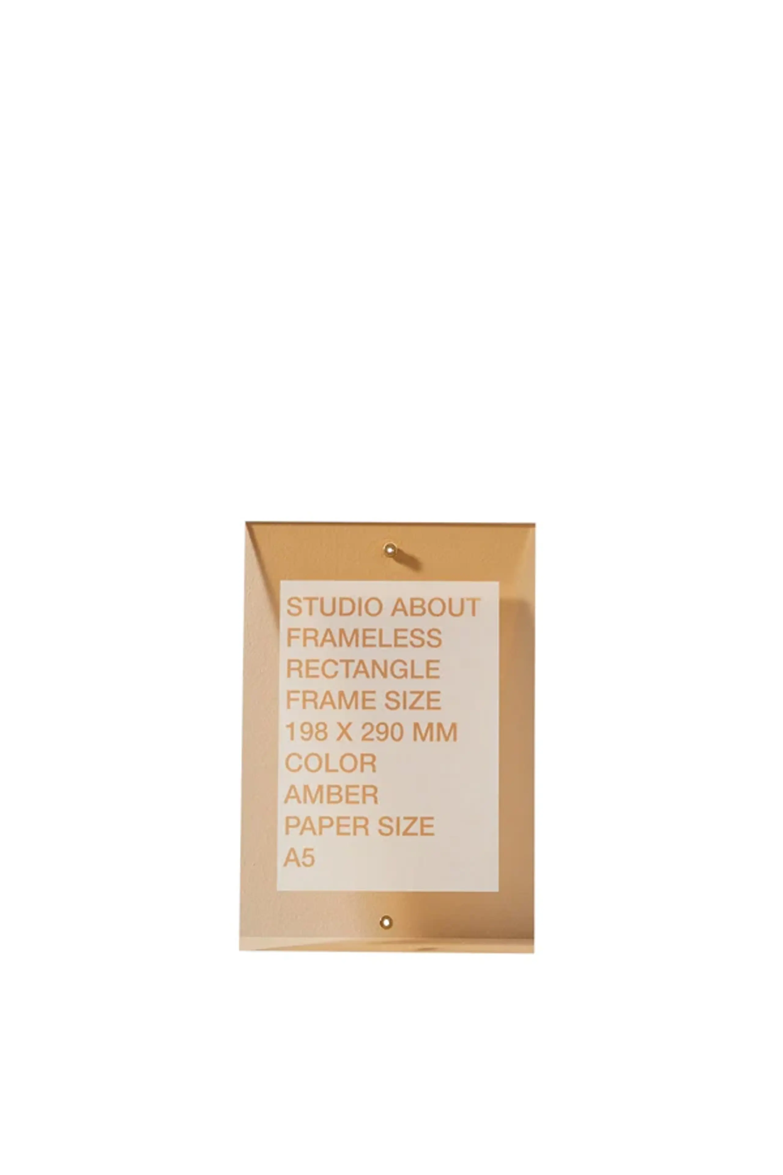 Studio About - Frames - Frameless - A5 - FRAMELESS, A5, RECTANGLE, AMBER