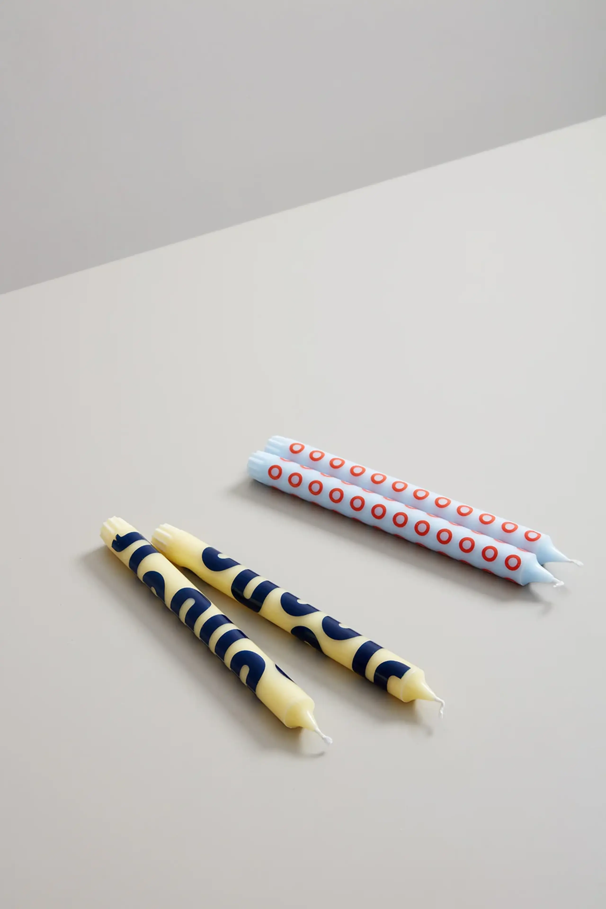 Studio About - Świece - Candles / By Mikkel Lang Mikkelsen - Yellow/Blue