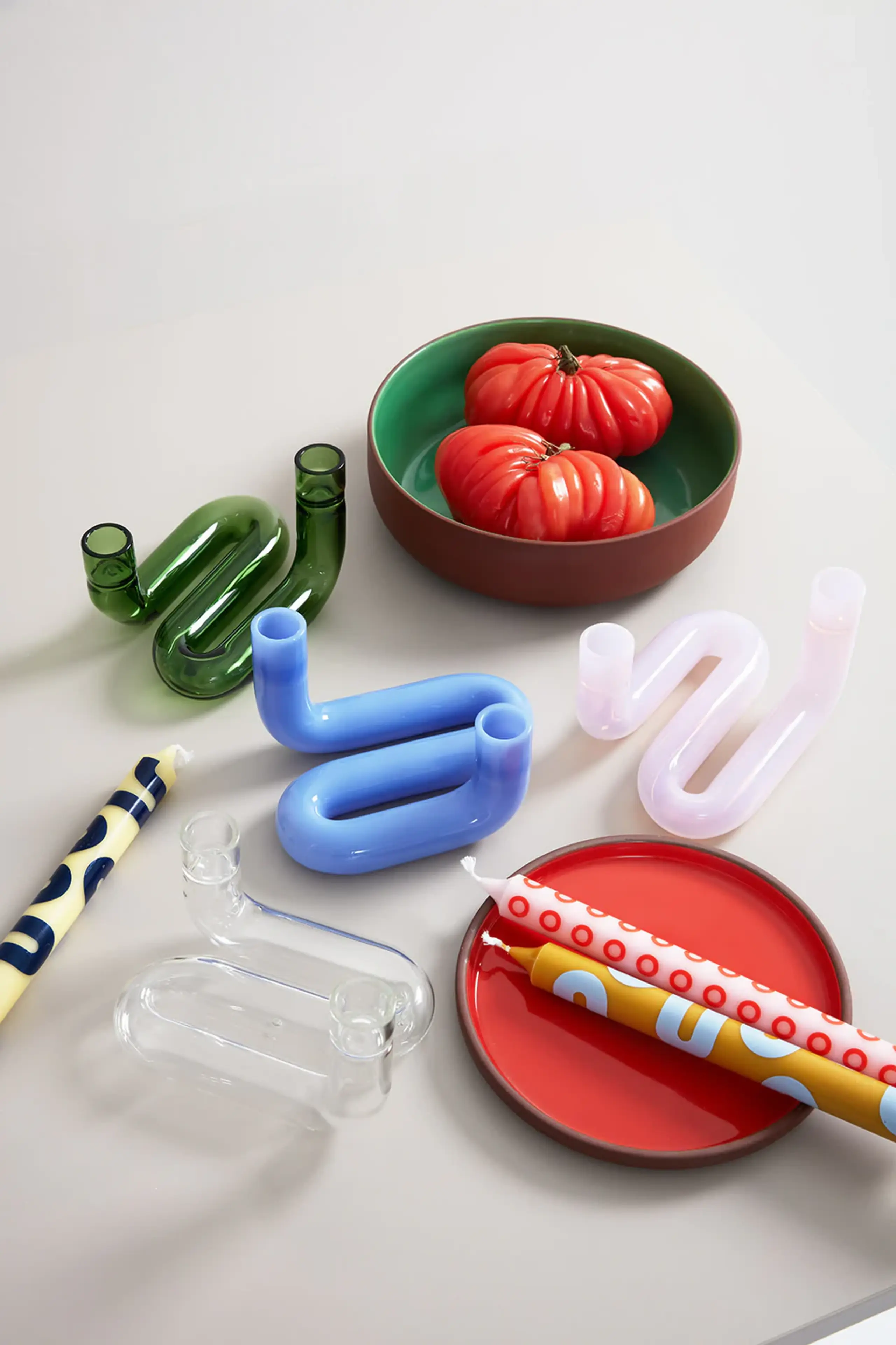 Studio About - Świece - Candles / By Mikkel Lang Mikkelsen - Yellow/Blue