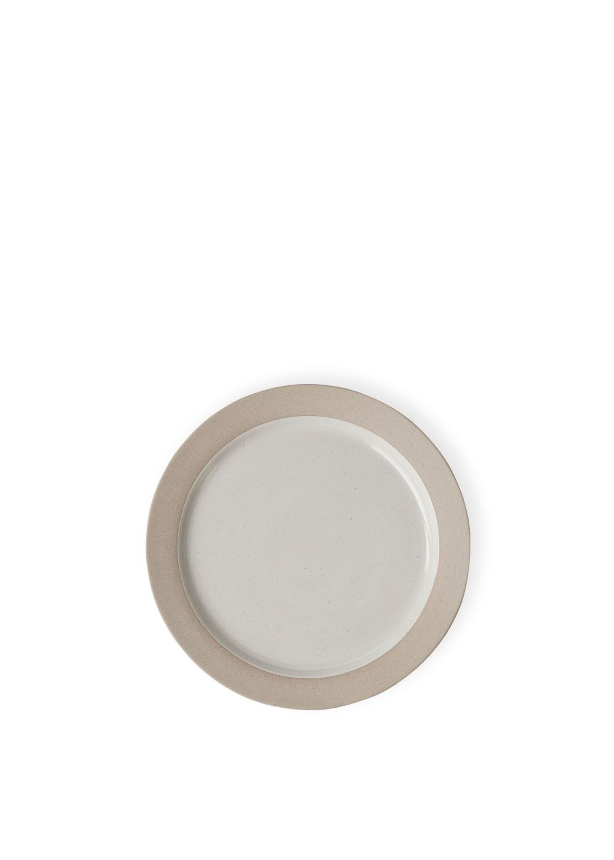 Studio About - Tallerken - Clayware Plate - Large - 2 pcs - Sand/Grey