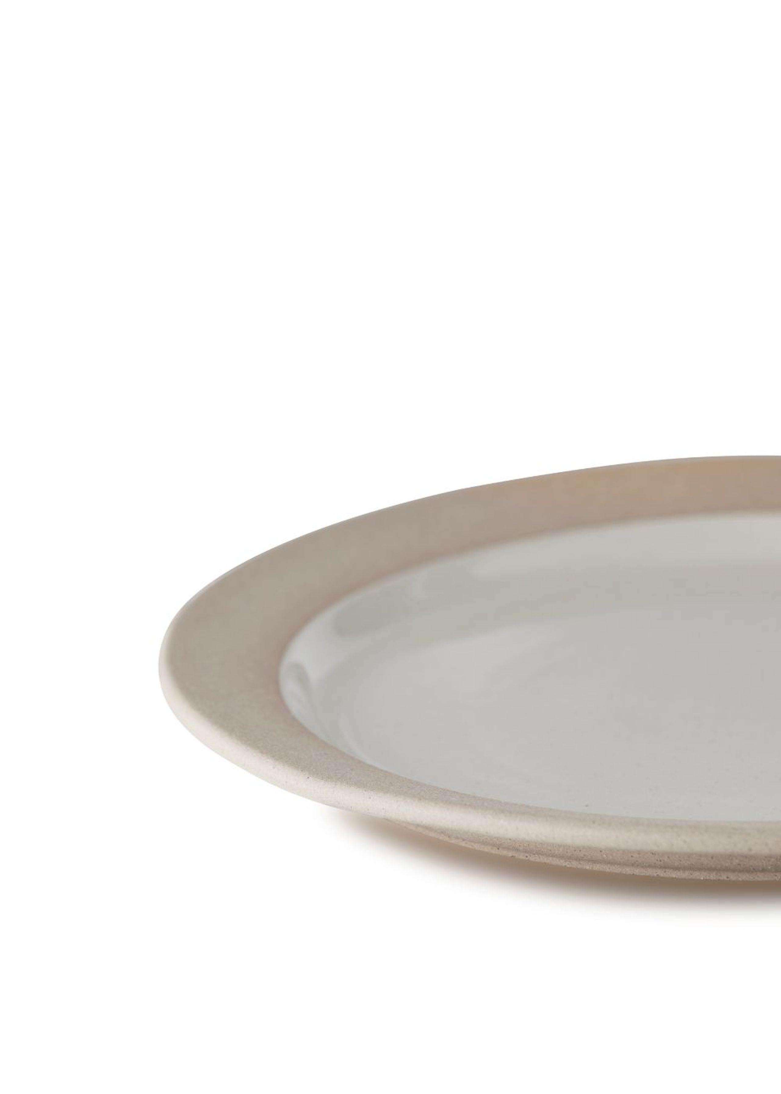 Studio About - Tallerken - Clayware Plate - Large - 2 pcs - Sand/Grey