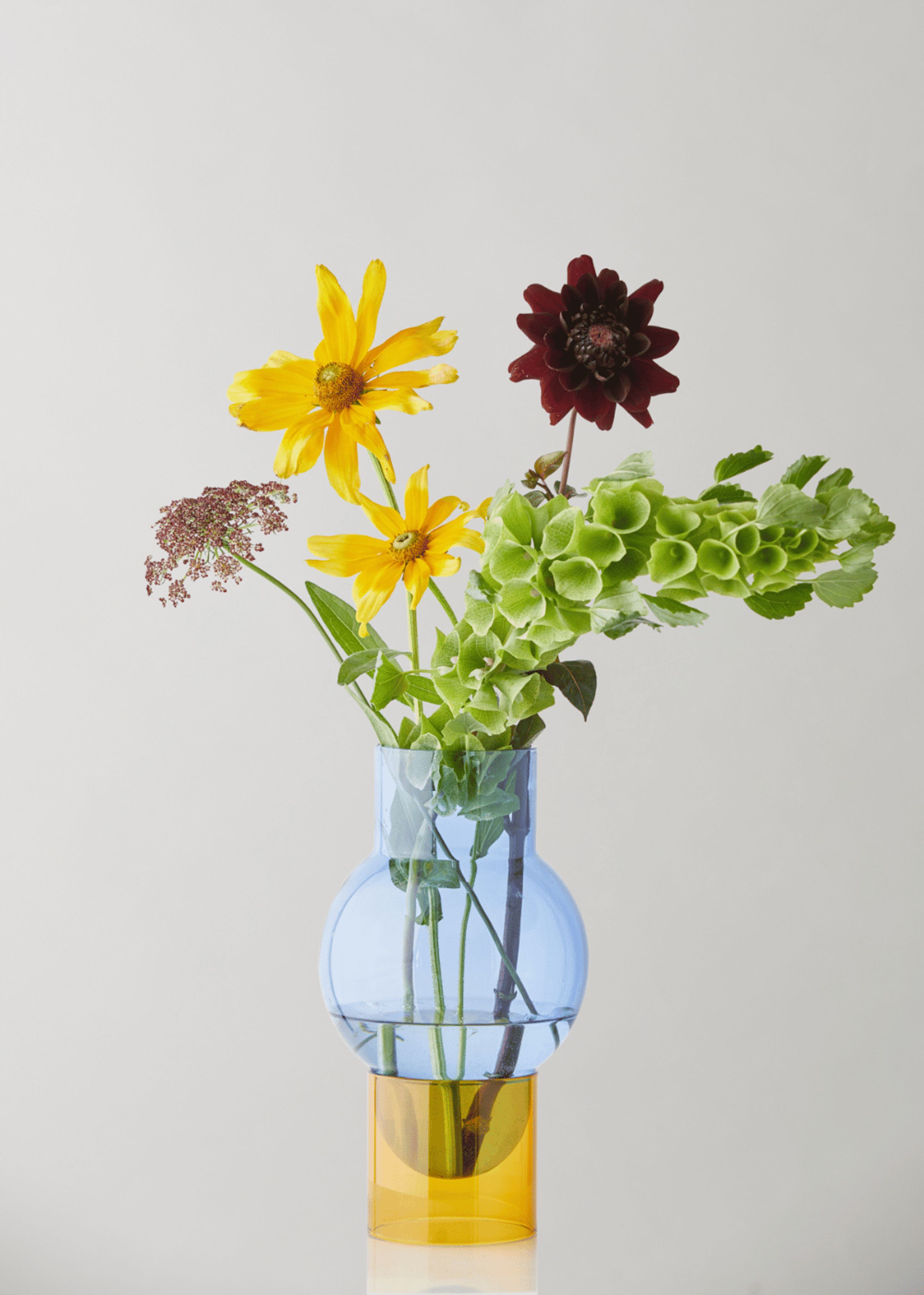 Studio About - Vase - BUBBLE TUBE, LARGE - Blue