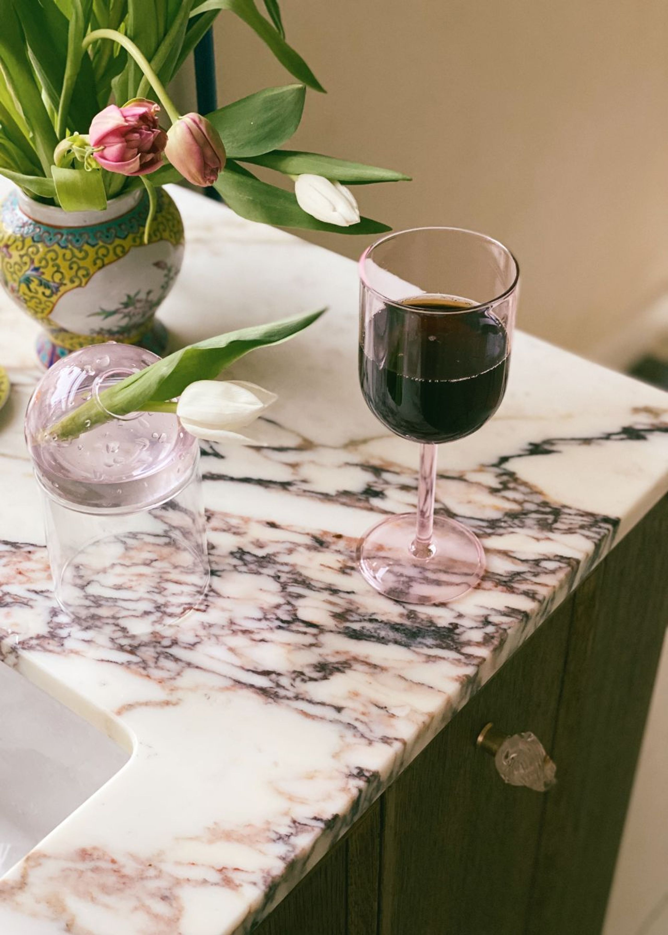 Studio About - Vinglas - Glassware Wine Glass - Tall - 2 pcs - Rose