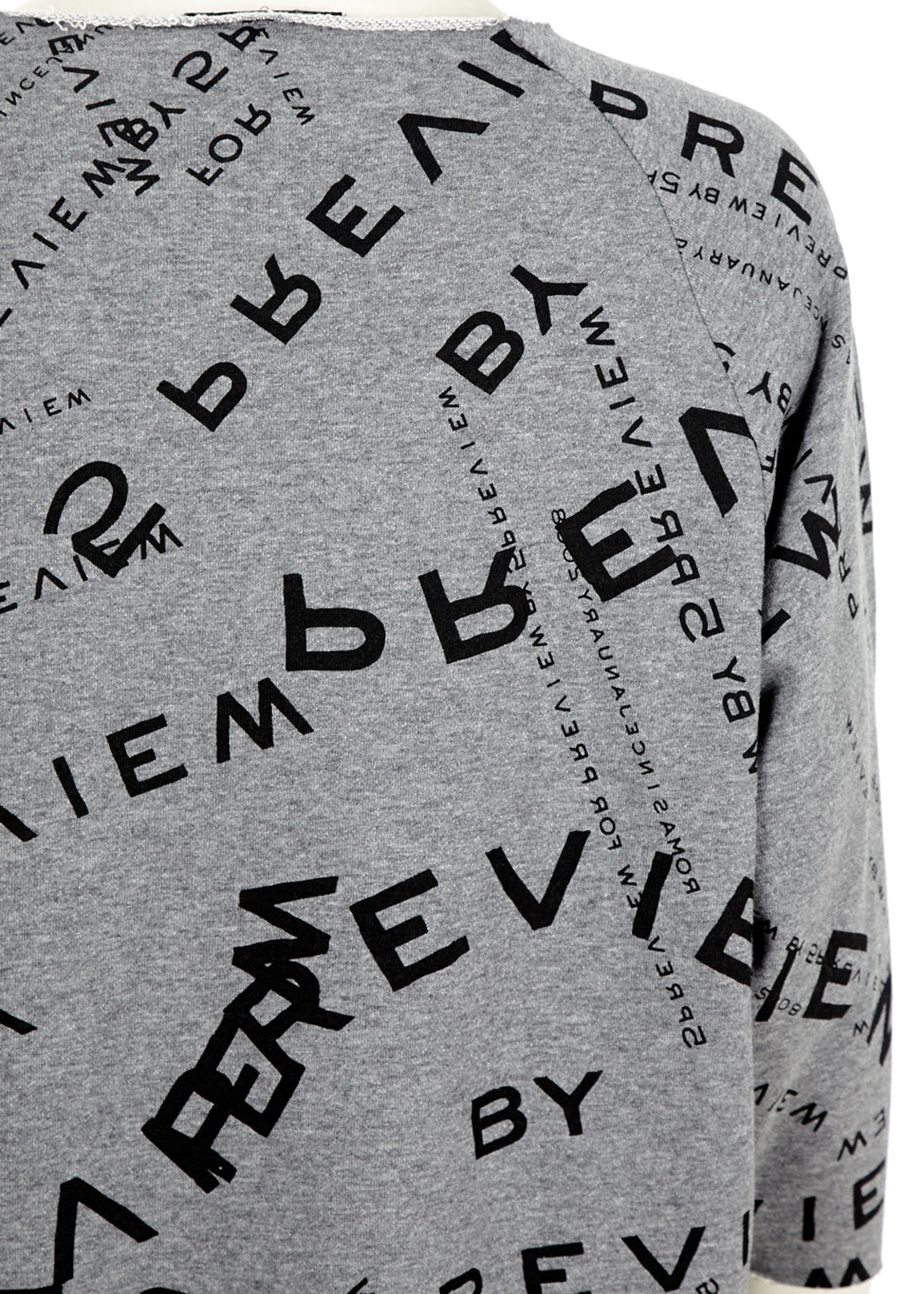 5Preview - Sweatshirt - Sweat w. 5 Preview Print - Lysegrå