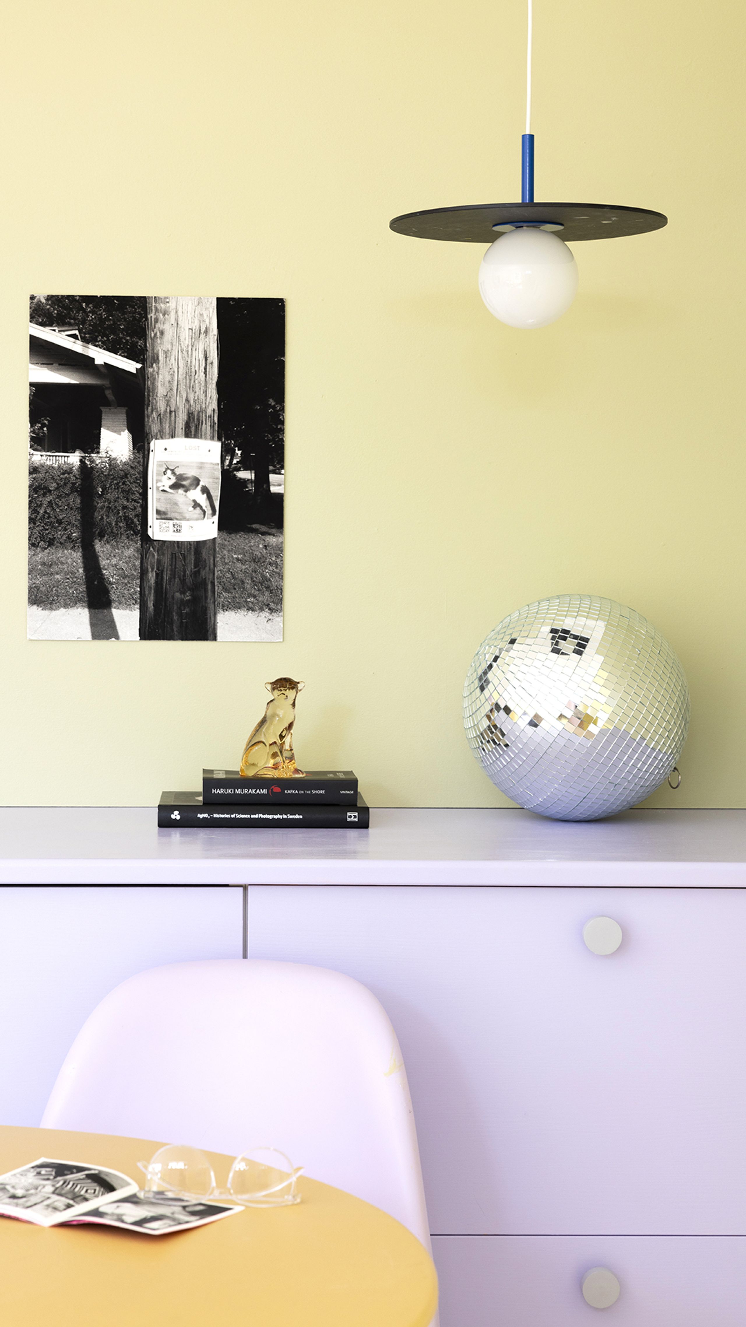 Swedish Ninja - Pendant Lamp - PLUTO LITTLE Charcoal Black - Bubblegum Pink