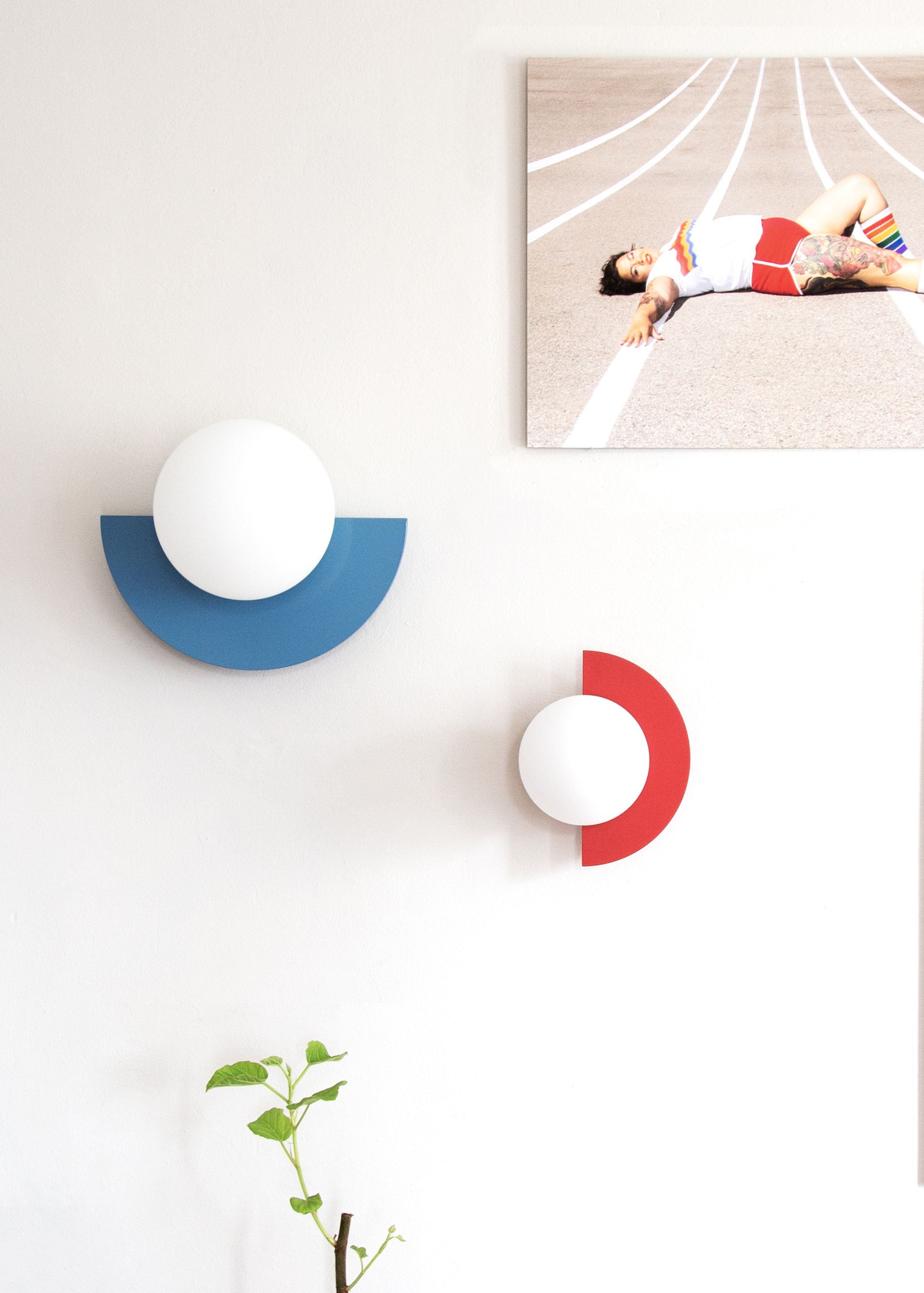 Swedish Ninja - Nástěnné svítidlo - Candy Little Circle 180 S - Bubblegum Pink